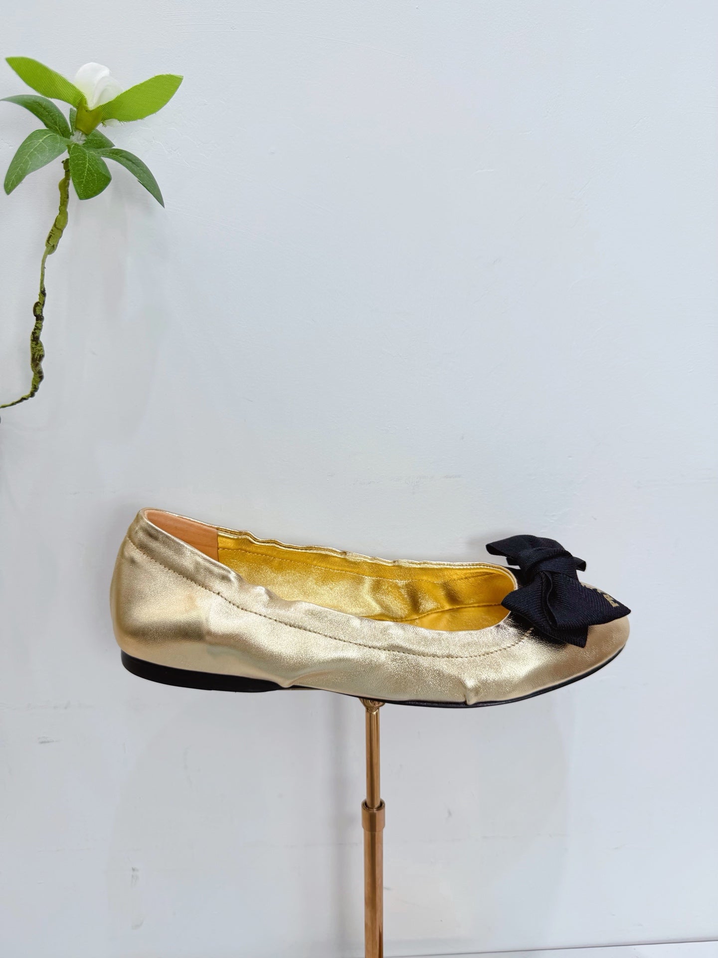 PRA 26SS Ballet Flat Gold Metallic Sheepskin 592393