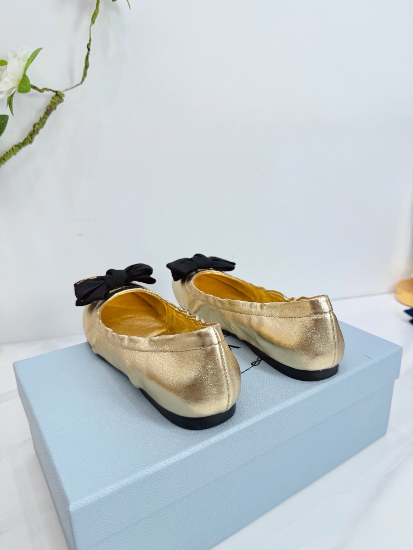 PRA 26SS Ballet Flat Gold Metallic Sheepskin 592393