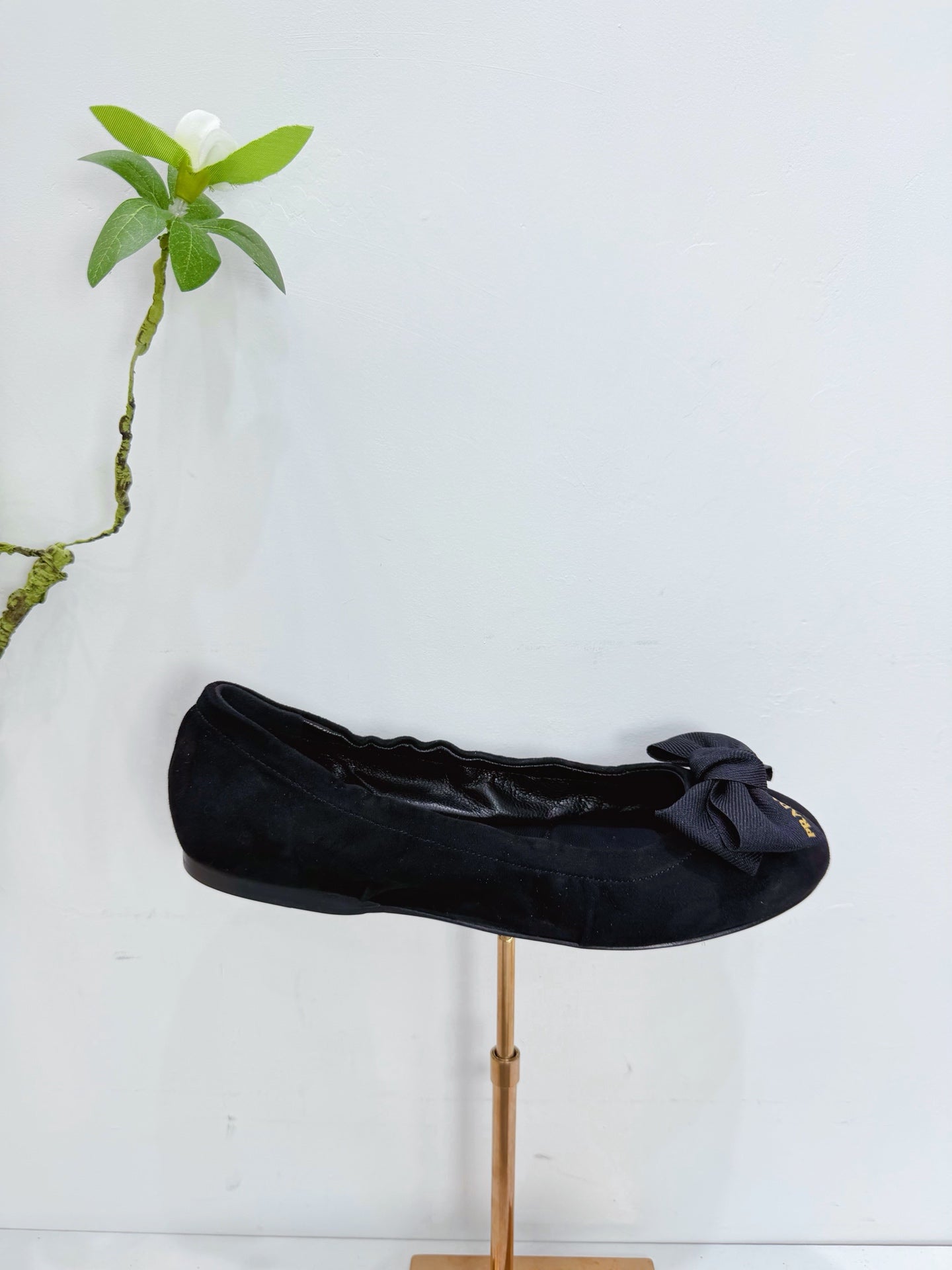 PRA 26SS Ballet Flat Black Suede 592395