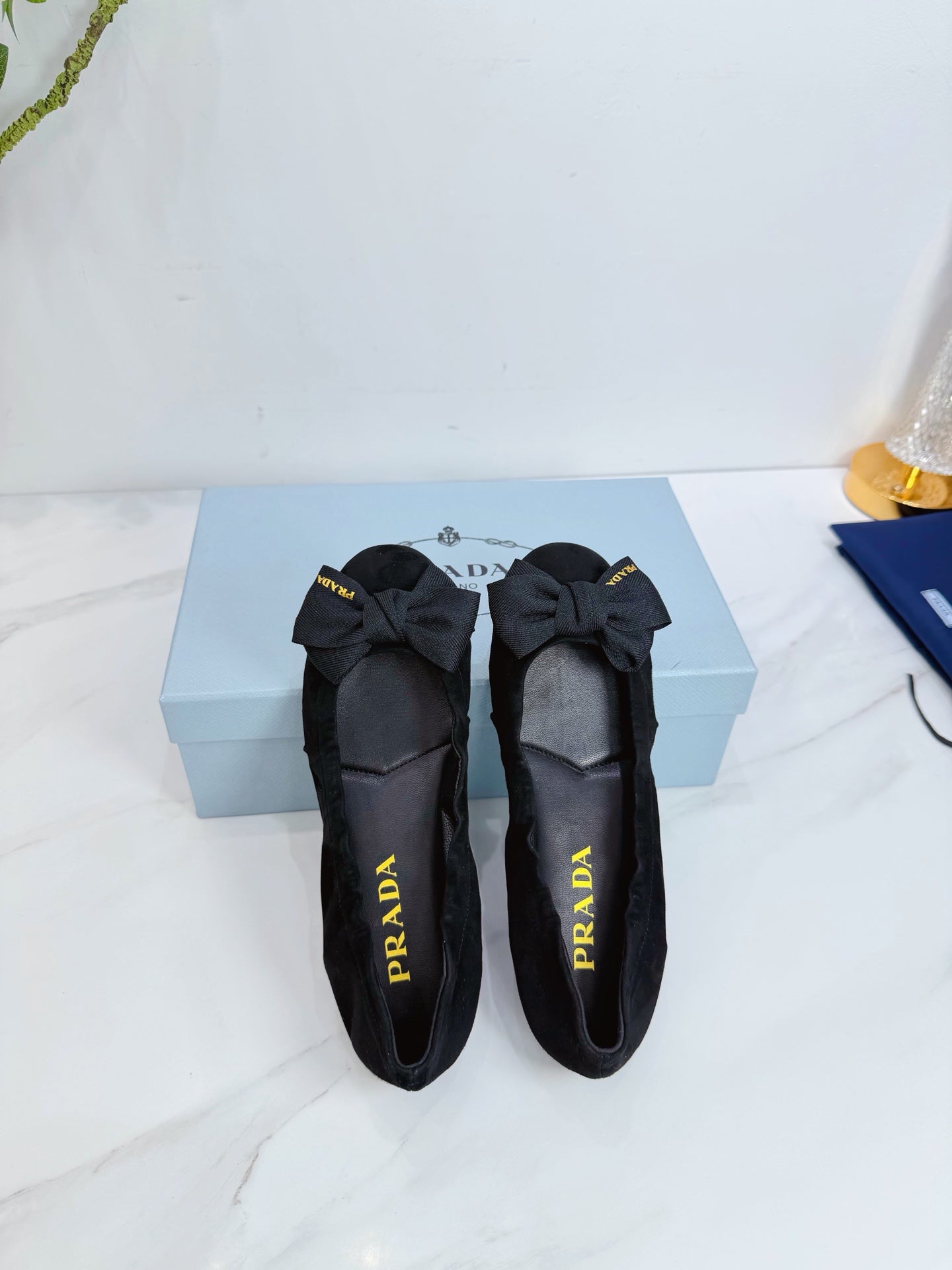 PRA 26SS Ballet Flat Black Suede 592395