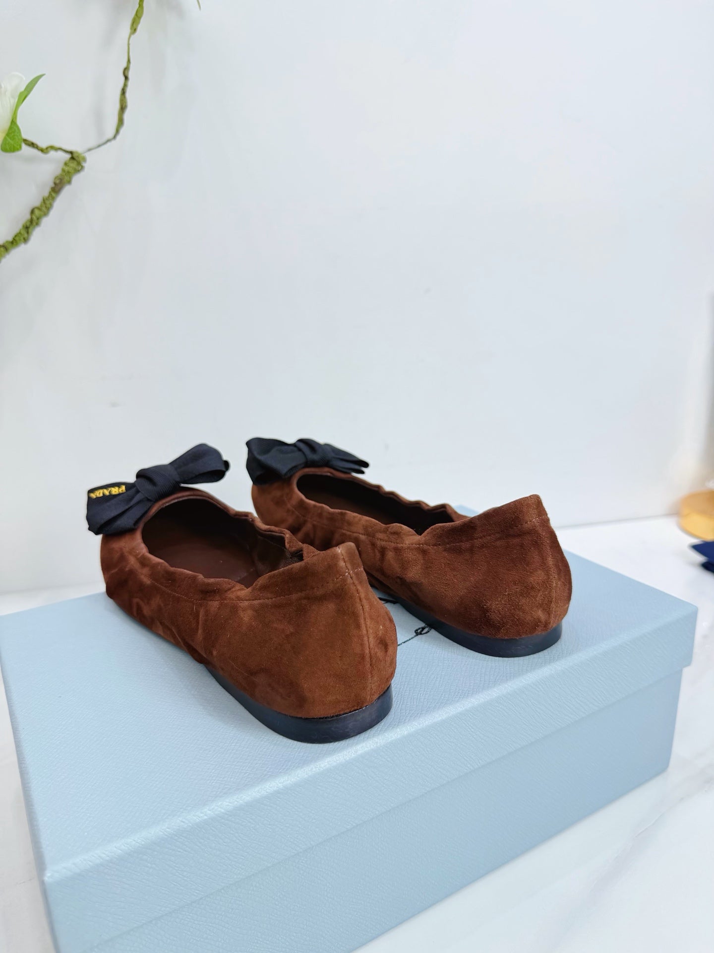 PRA 26SS Ballet Flat Brown Suede 592398