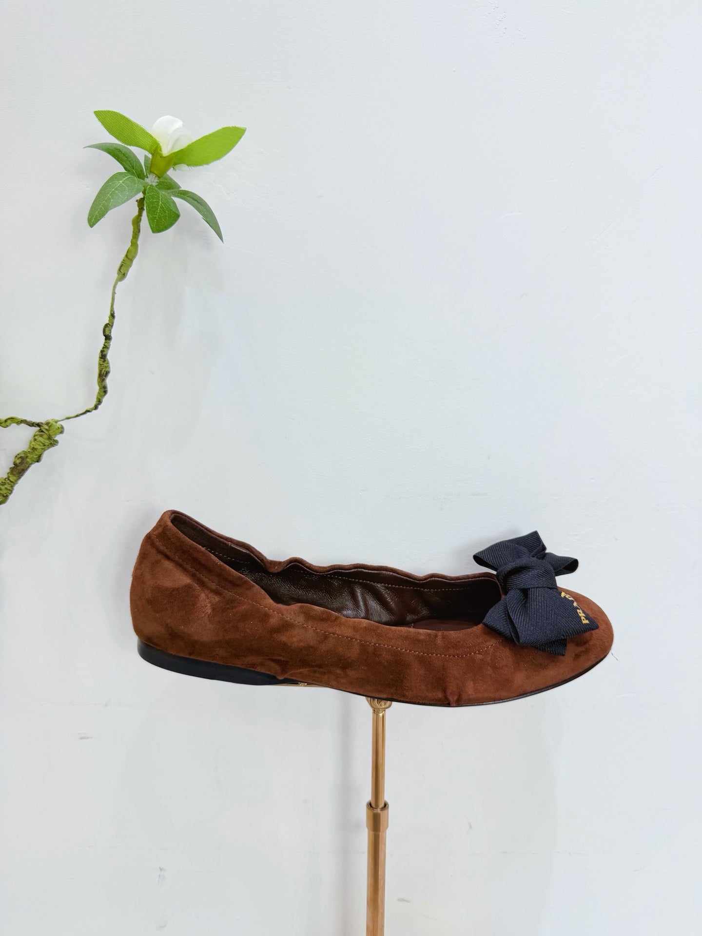 PRA 26SS Ballet Flat Brown Suede 592398