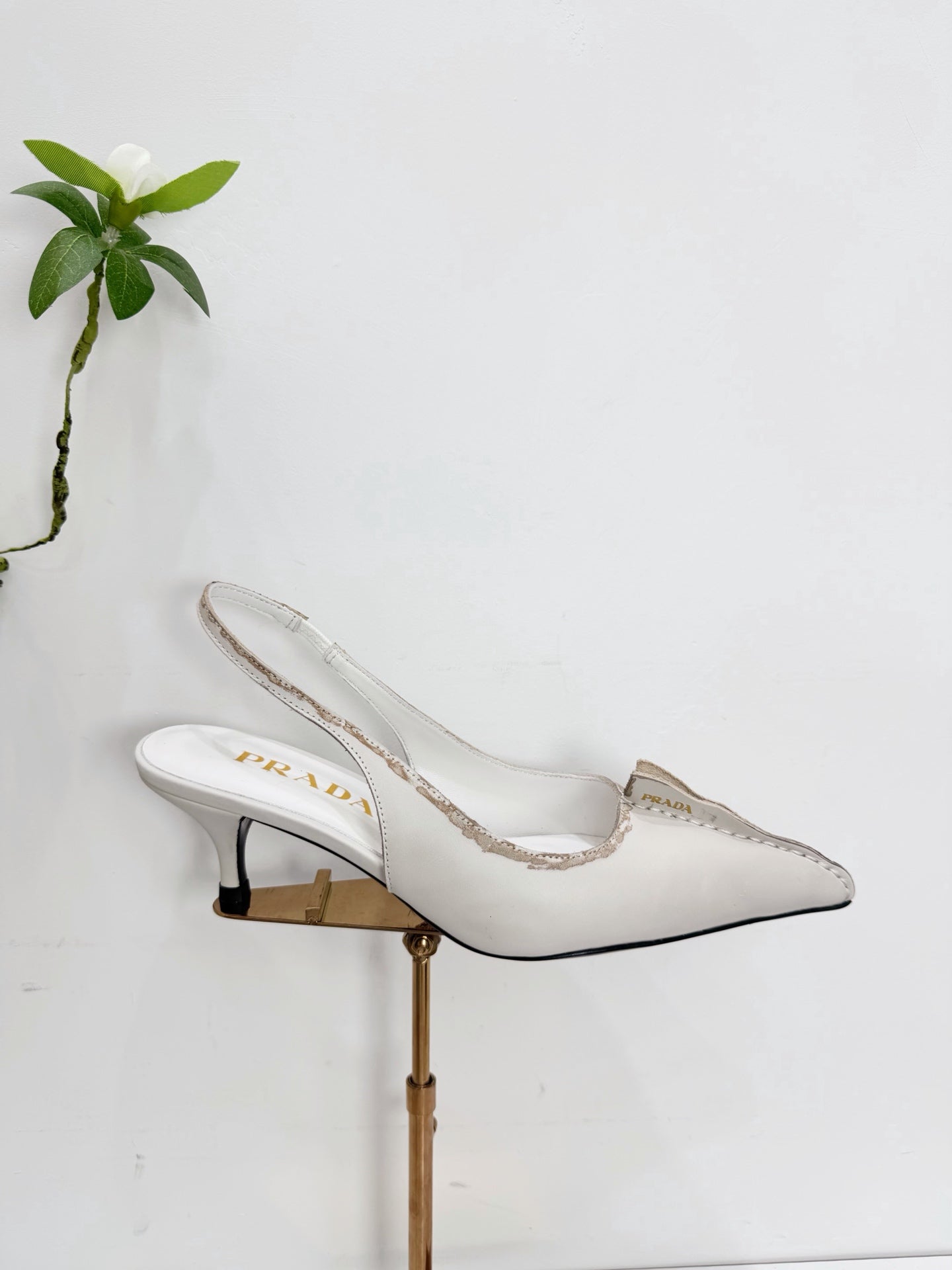 PRA 26SS Slingback 55 Ivory Beige Cowhide 592412