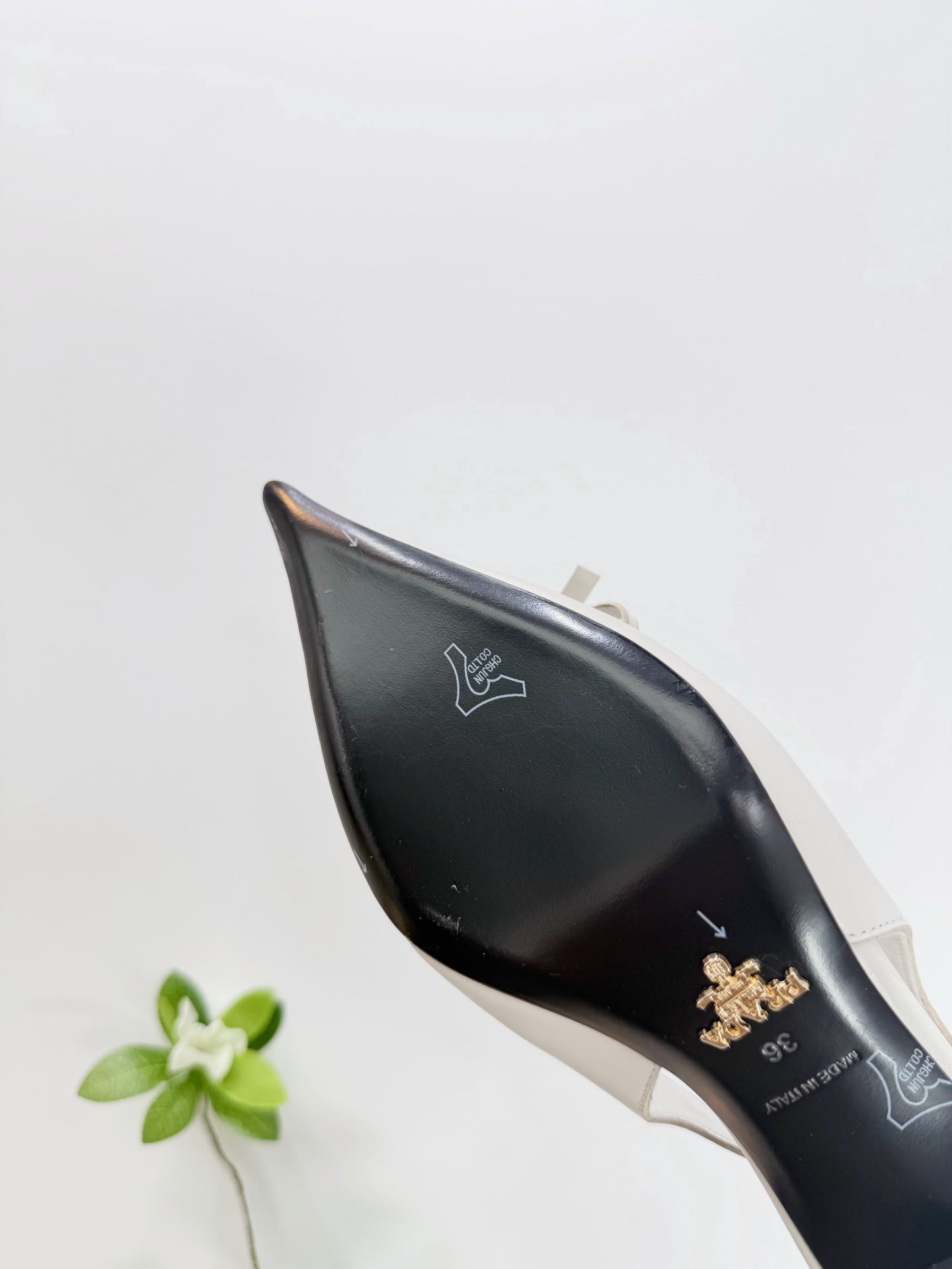 PRA 26SS Slingback 55 Ivory Beige Cowhide 592403