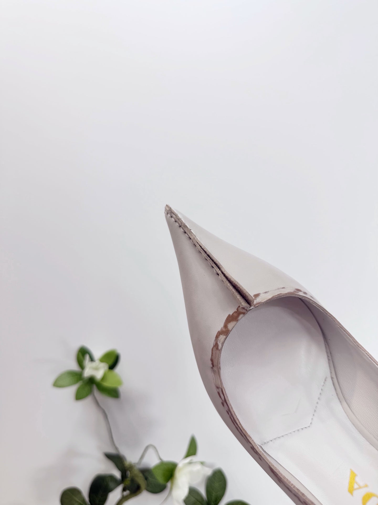 PRA 26SS Pump 55 Ivory Beige Cowhide 592415