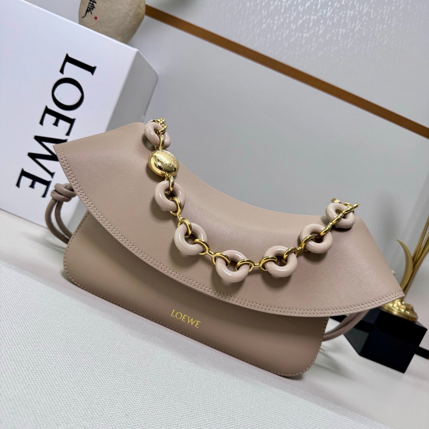 Loewe 2025 Ola 26 Bag Sand Smooth Calfskin 274679