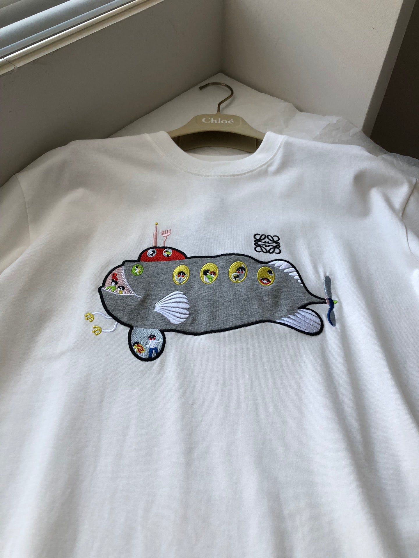 Loewe Submarine T-shirt White Cotton