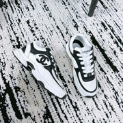 CC Sneaker 35mm In White Mix Black Soft Cowhide 144706