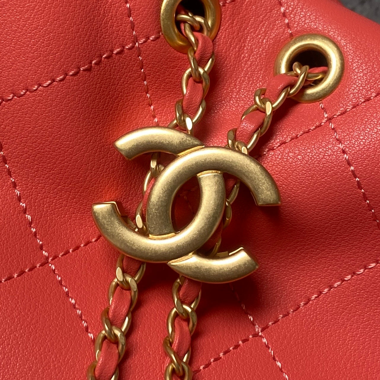 Chanel 2025 Bag 45cm Red Calfskin 318235