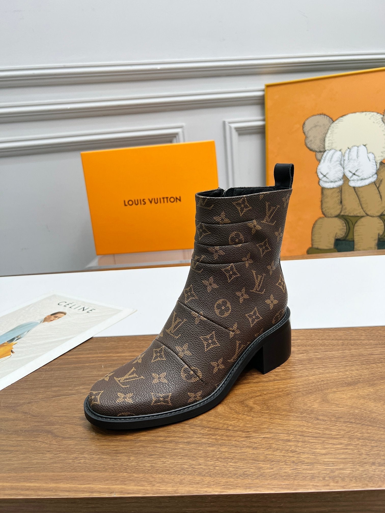 LV Jazz Boots Dark Brown Monogram Lambskin