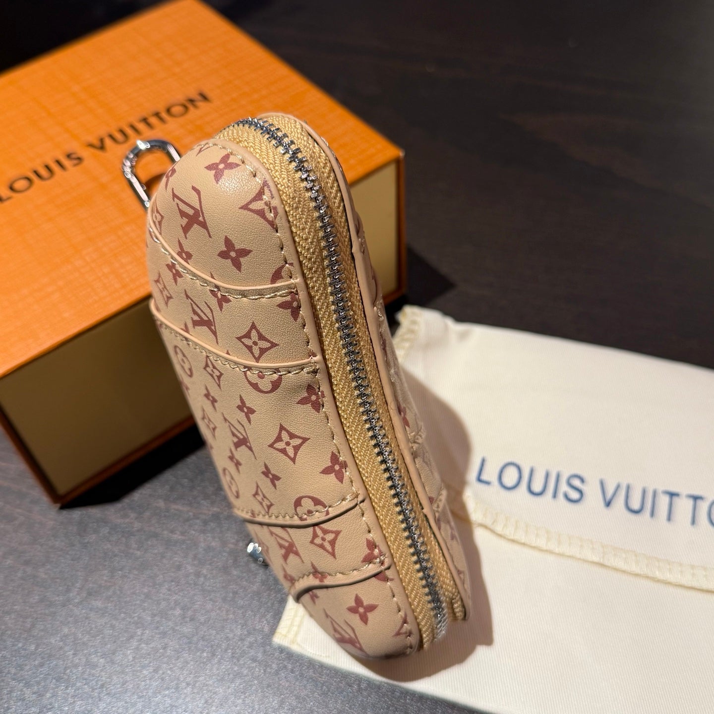 Louis Vuitton Croissant Beige Monogram Gradient Leather Bag