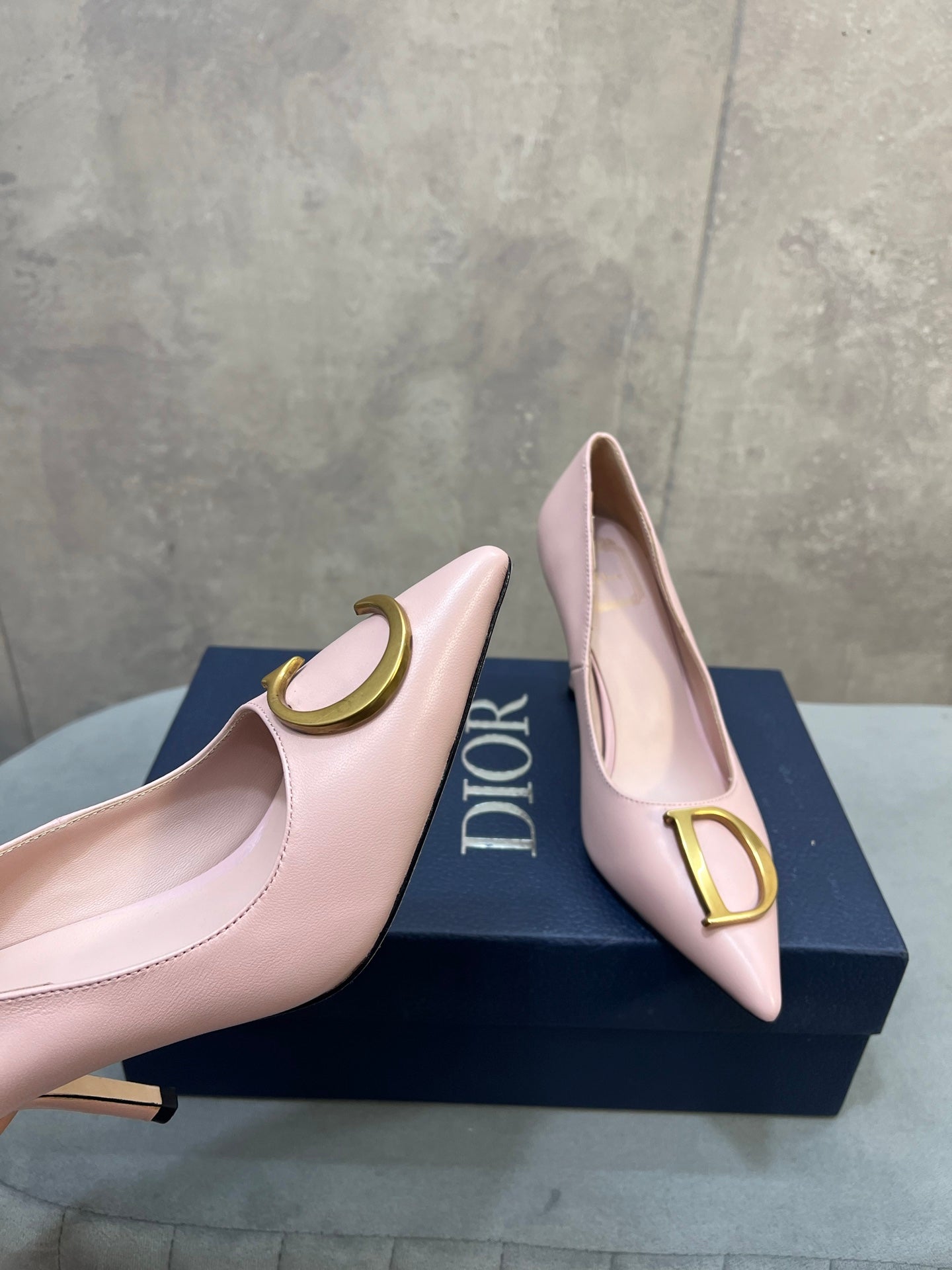 CD 26 High-Heeled 85 Pumps Light Pink Cowhide 594570