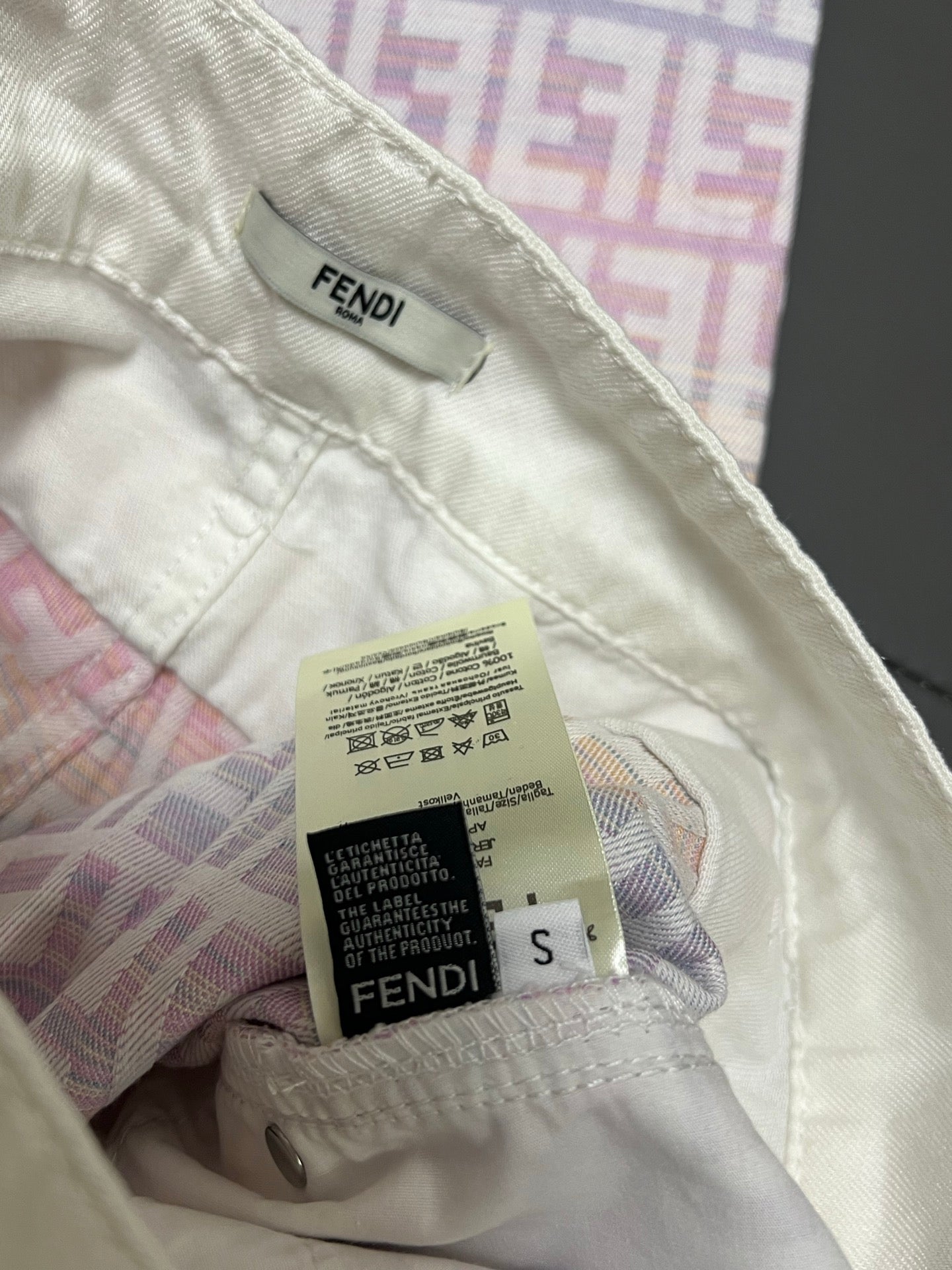 Fendi 25 Jacquard Straight Leg Pants 0018