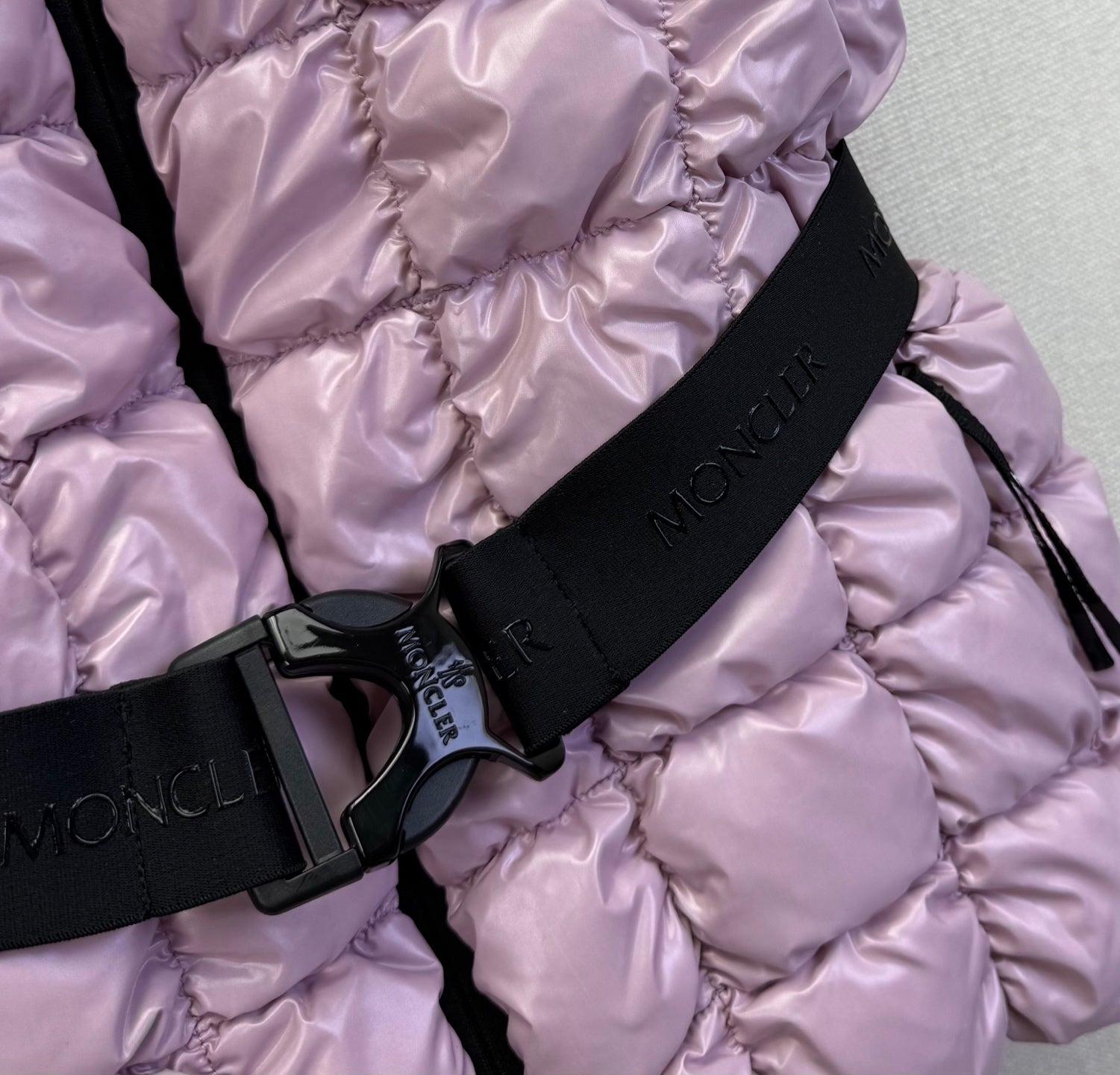 MC 2025 Emilion Square-Quilted Down Gilet Purple Nylon Down