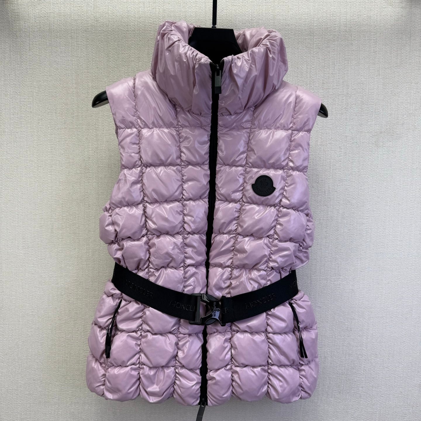 MC 2025 Emilion Square-Quilted Down Gilet Purple Nylon Down