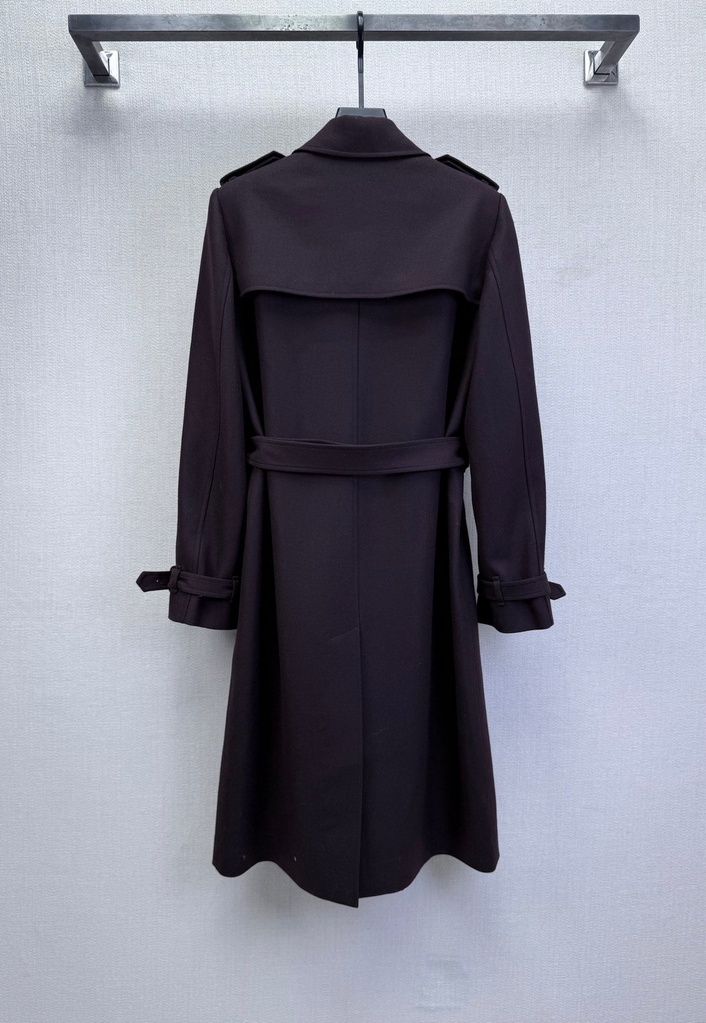 LP 25 Kerril Trench Coat Charcoal Black Waool Blend Fbric 315821