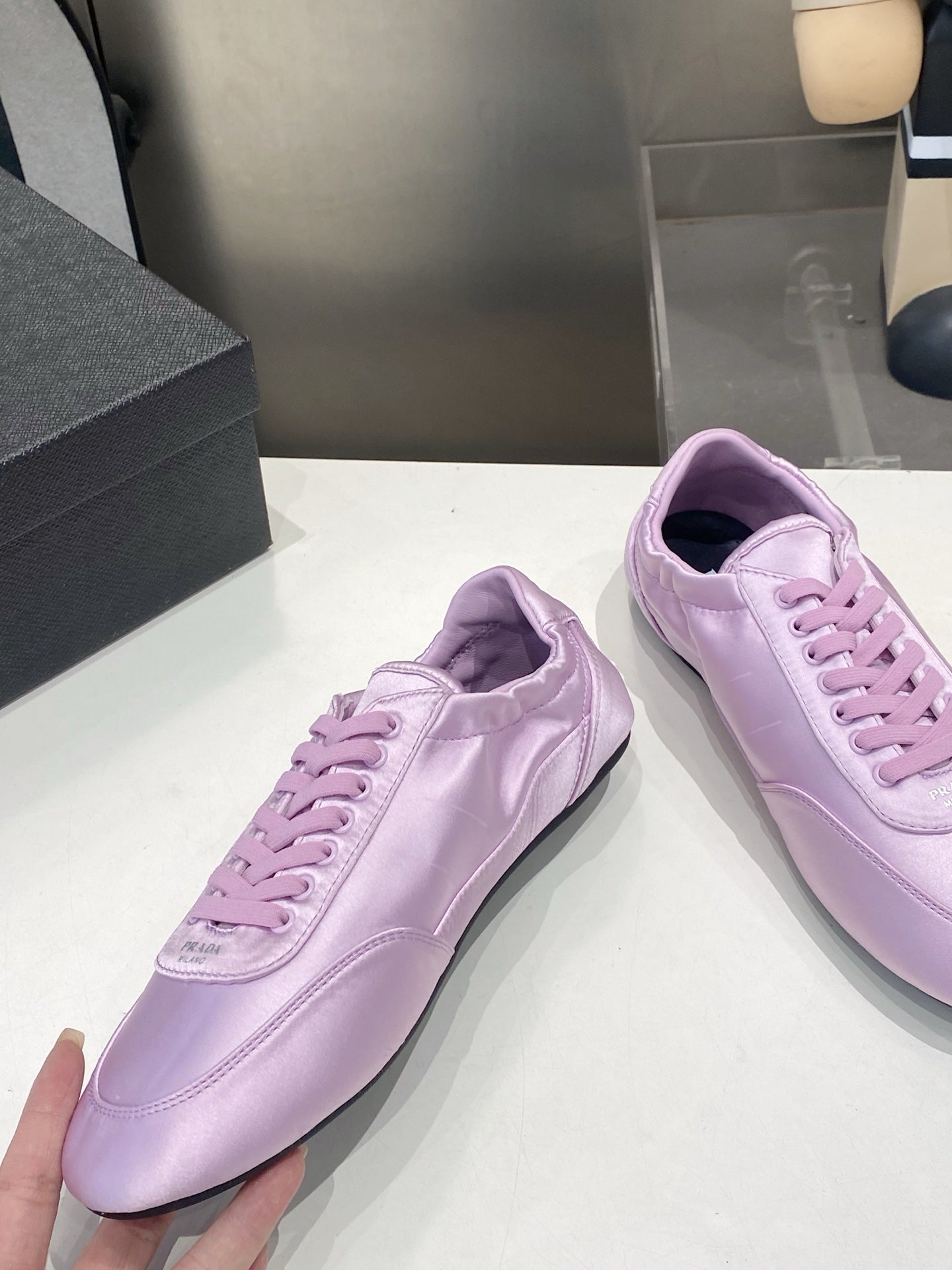 PRA 26S Casual Sneaker Baby Pink Satin 628550