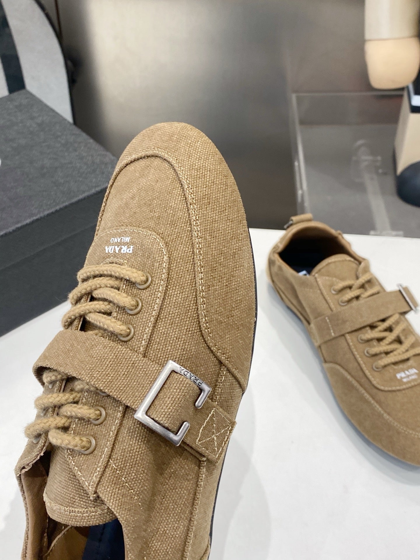 PRA 26S Casual Sneaker Dark Beige Canvas 628552