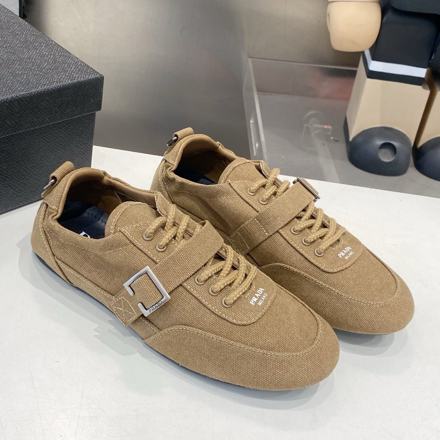 PRA 26S Casual Sneaker Dark Beige Canvas 628552