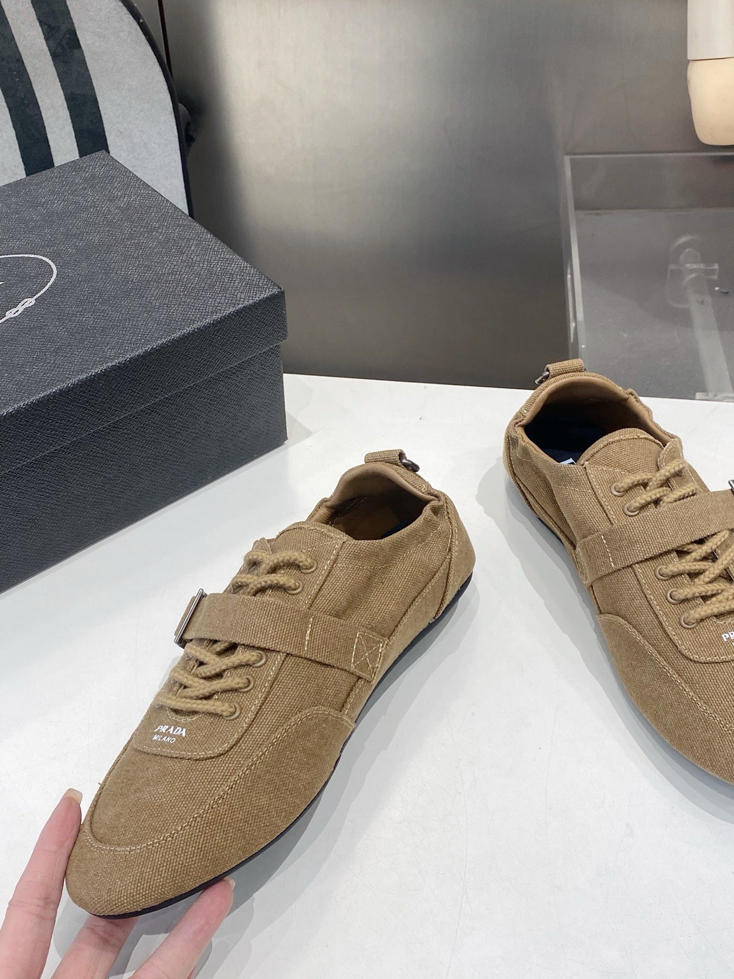 PRA 26S Casual Sneaker Dark Beige Canvas 628552