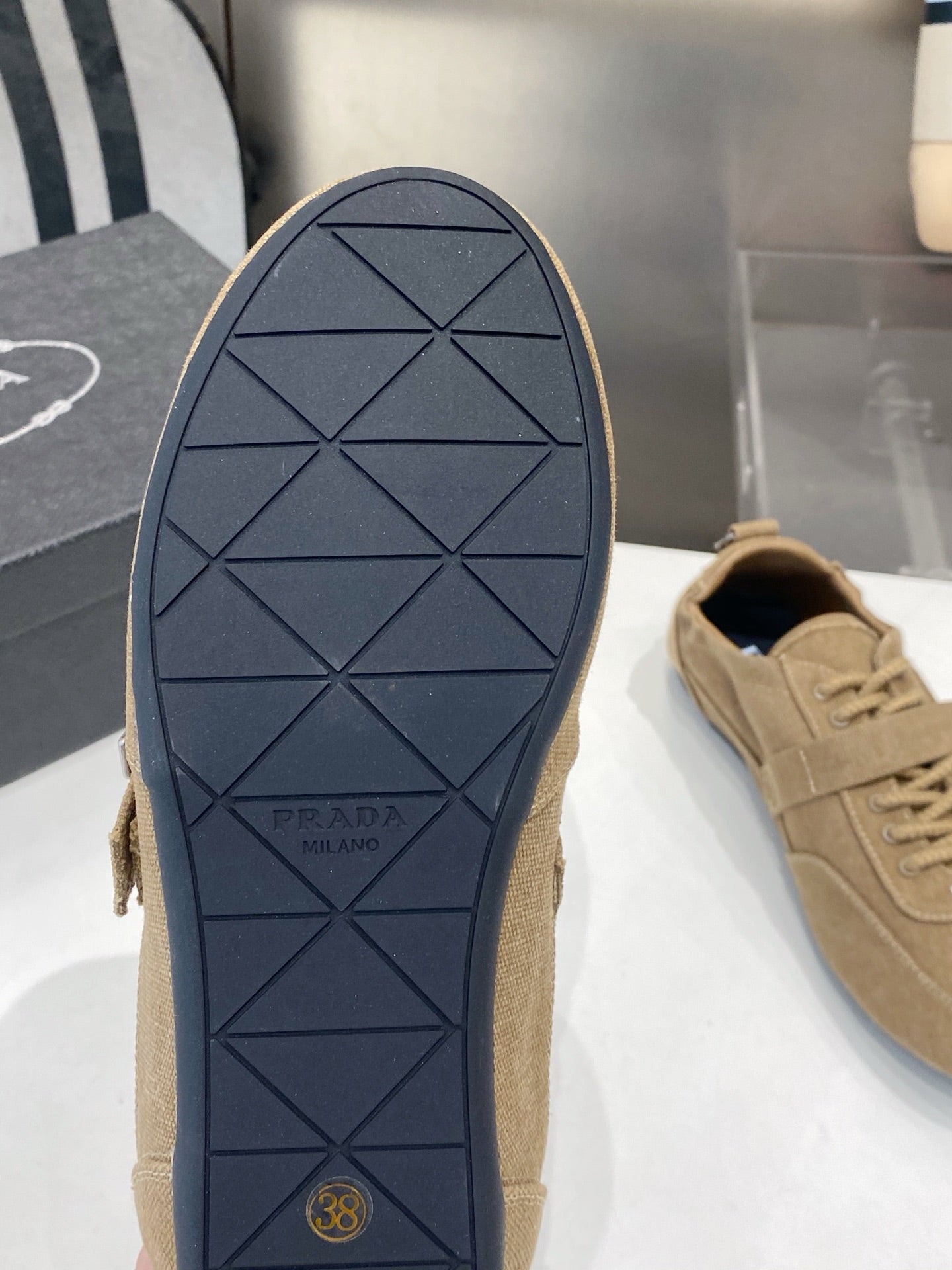 PRA 26S Casual Sneaker Dark Beige Canvas 628552