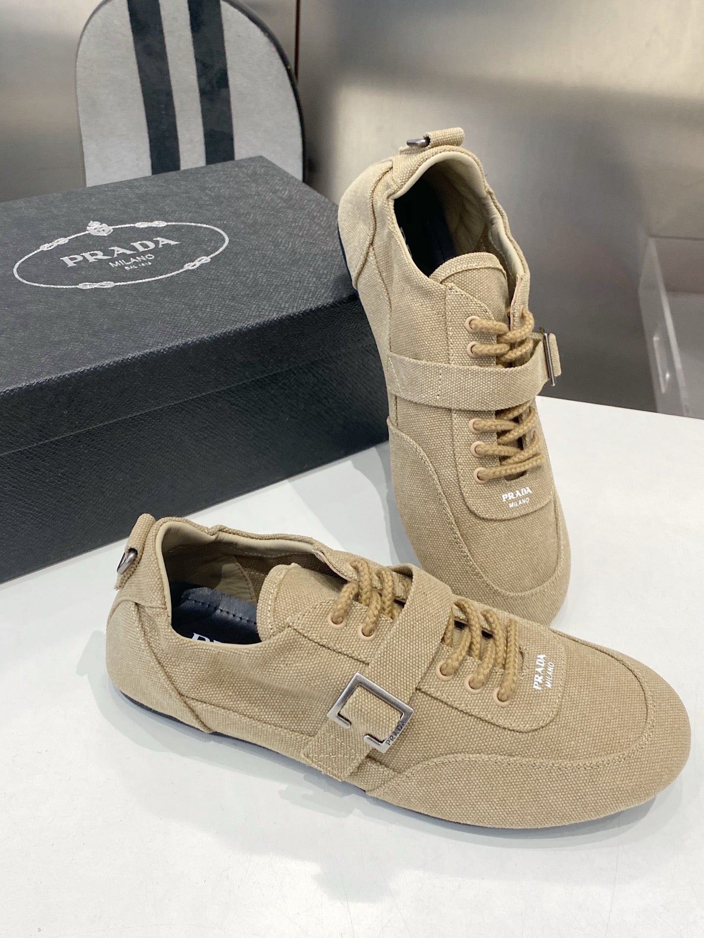 PRA 26S Casual Sneaker Beige Canvas 628553