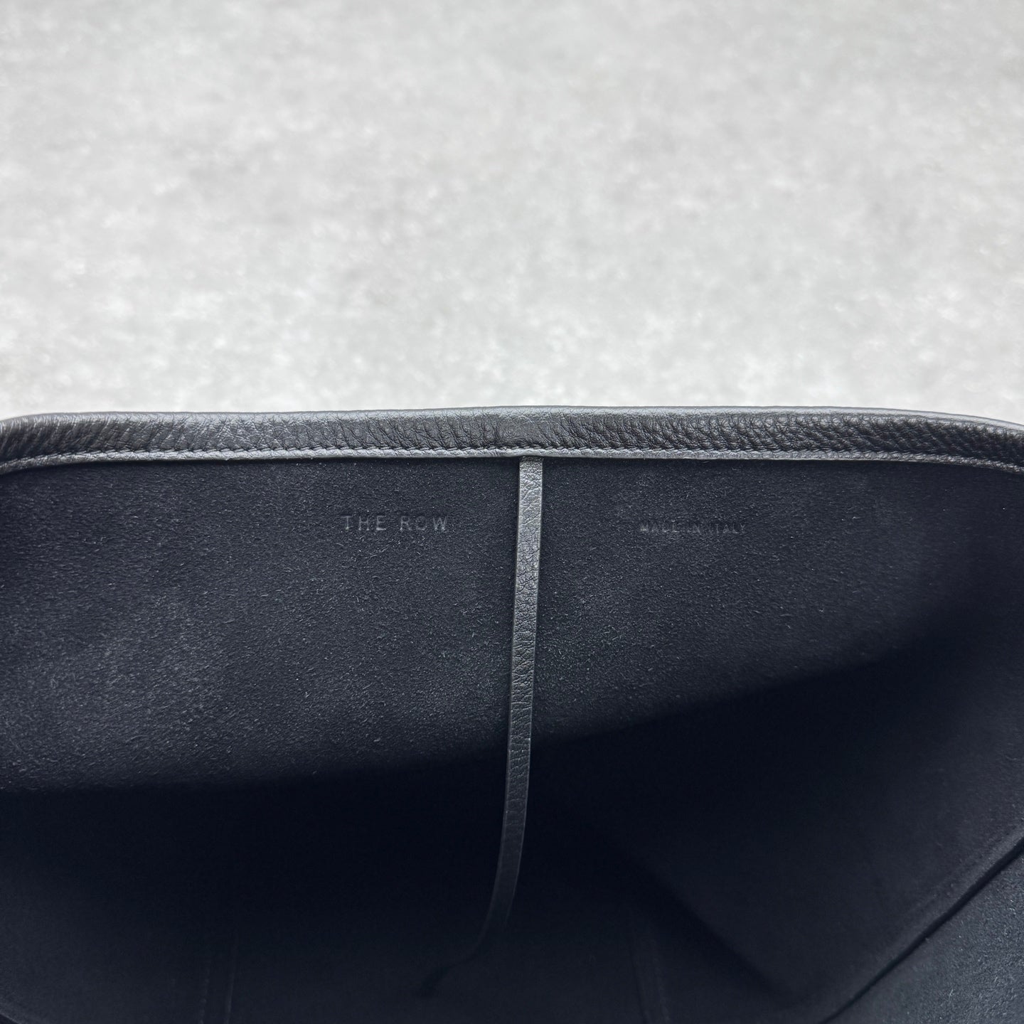 The Row 2025 N/S Park Tote Bag 34cm Black Calfskin