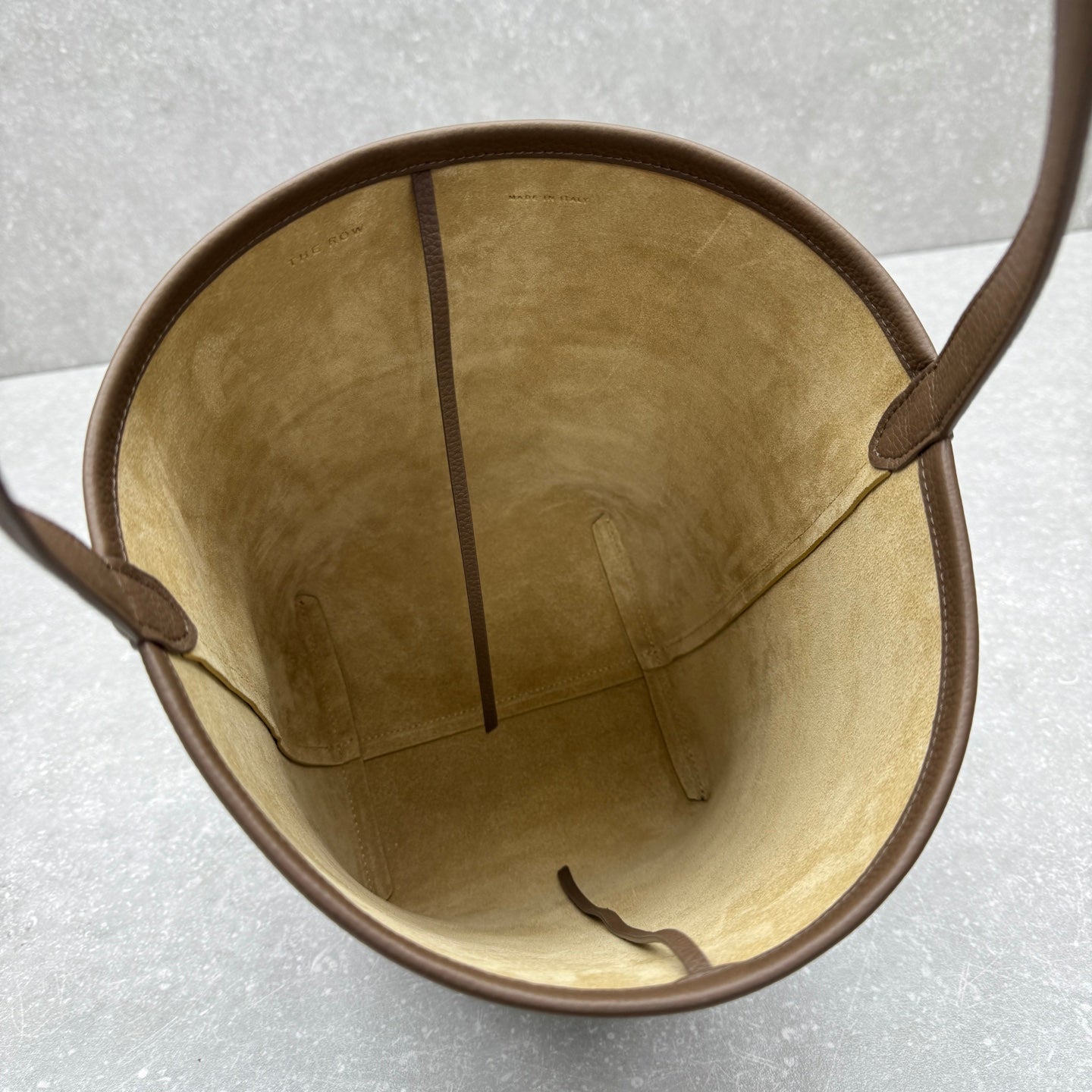 The Row 2025 N/S Park Tote Bag 34cm Brown Calfskin