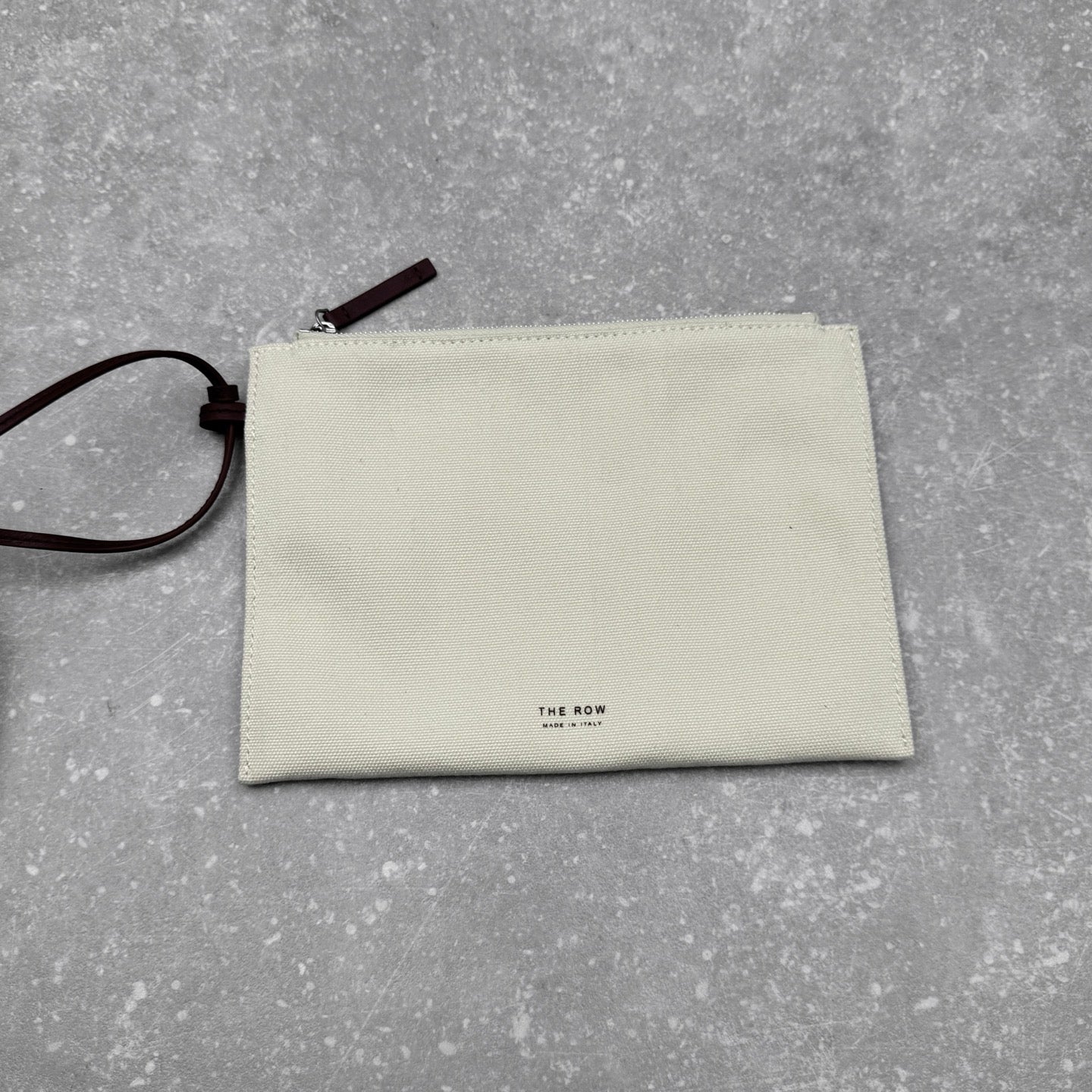 The Row 2025 Large N/S Park Tote Bag 43cm White Leather Canvas