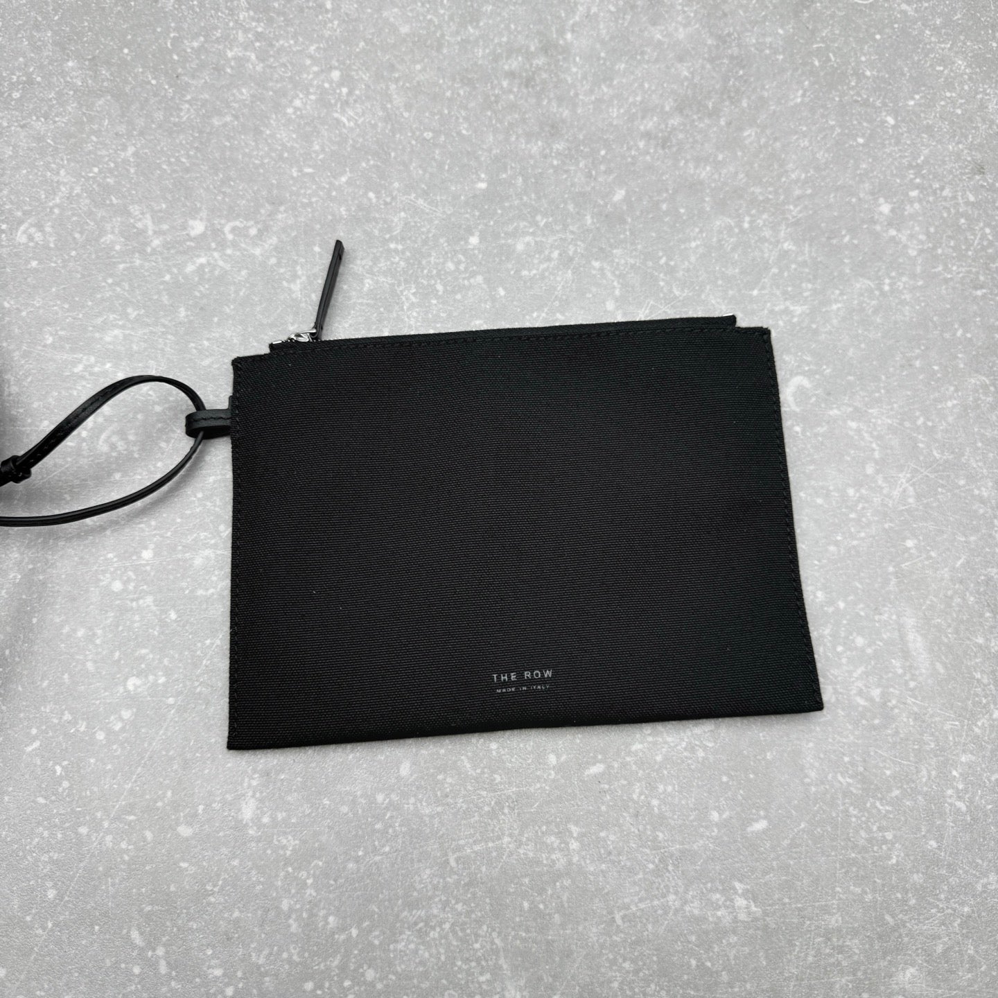 The Row 2025 Large N/S Park Tote Bag 43cm Black Leather Canvas