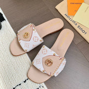 LV Mule plate LV Frame Beige Leather 218901