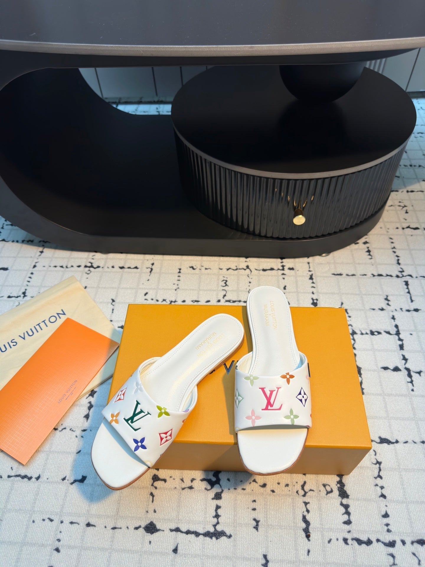 LV Mule plate 6AM LV x TM White with Monogram Multicolore Leather 218903