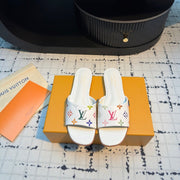 LV Mule plate 6AM LV x TM White with Monogram Multicolore Leather 218903