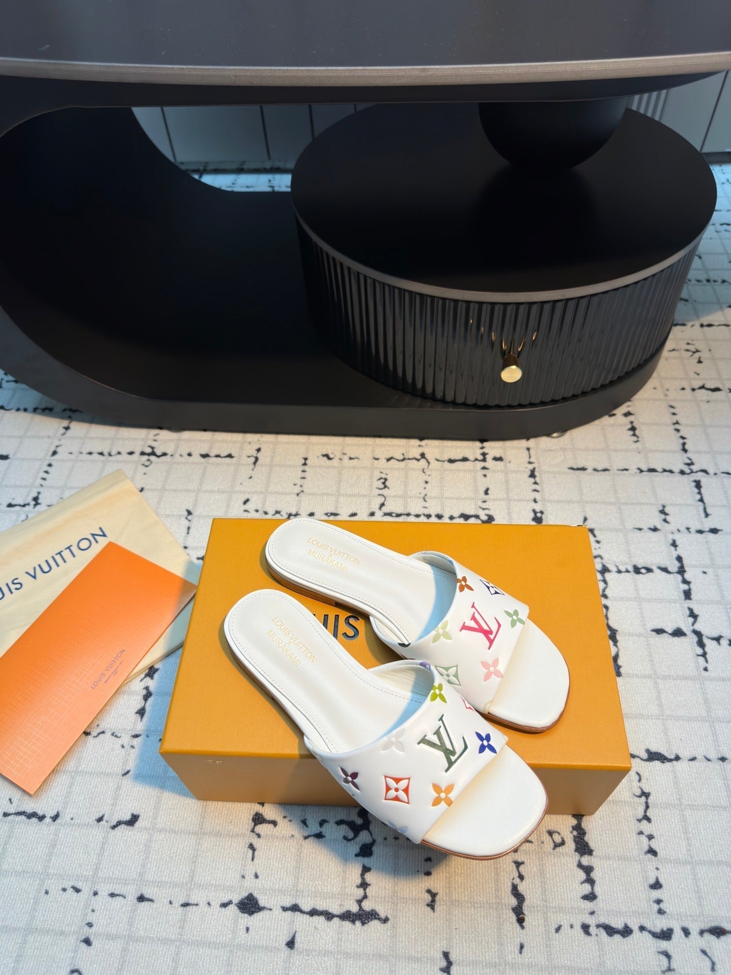 LV Mule plate 6AM LV x TM White with Monogram Multicolore Leather 218903