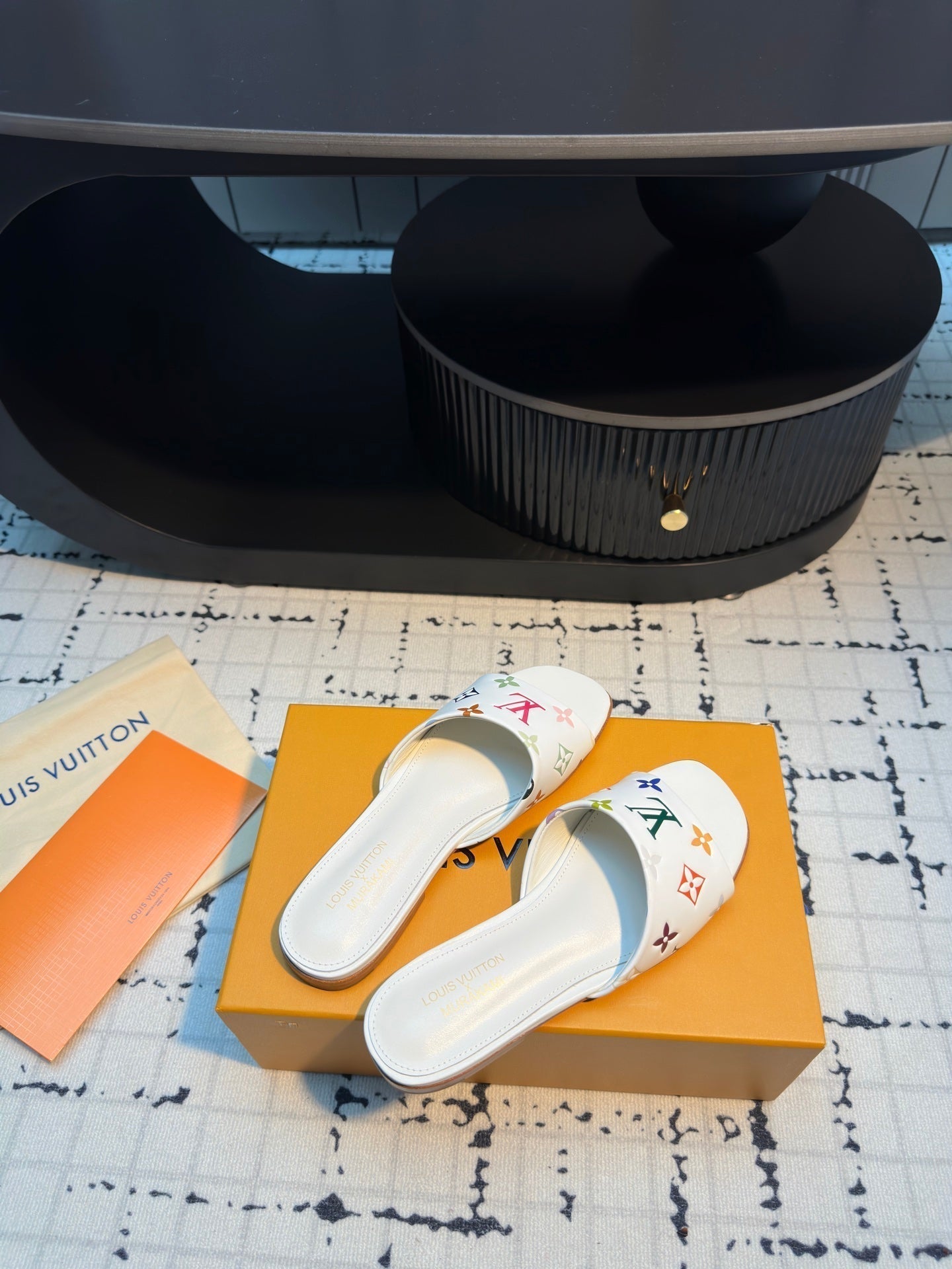 LV Mule plate 6AM LV x TM White with Monogram Multicolore Leather 218903