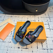 LV Mule plate 6AM LV x TM Black with Monogram Multicolore  Leather 218904