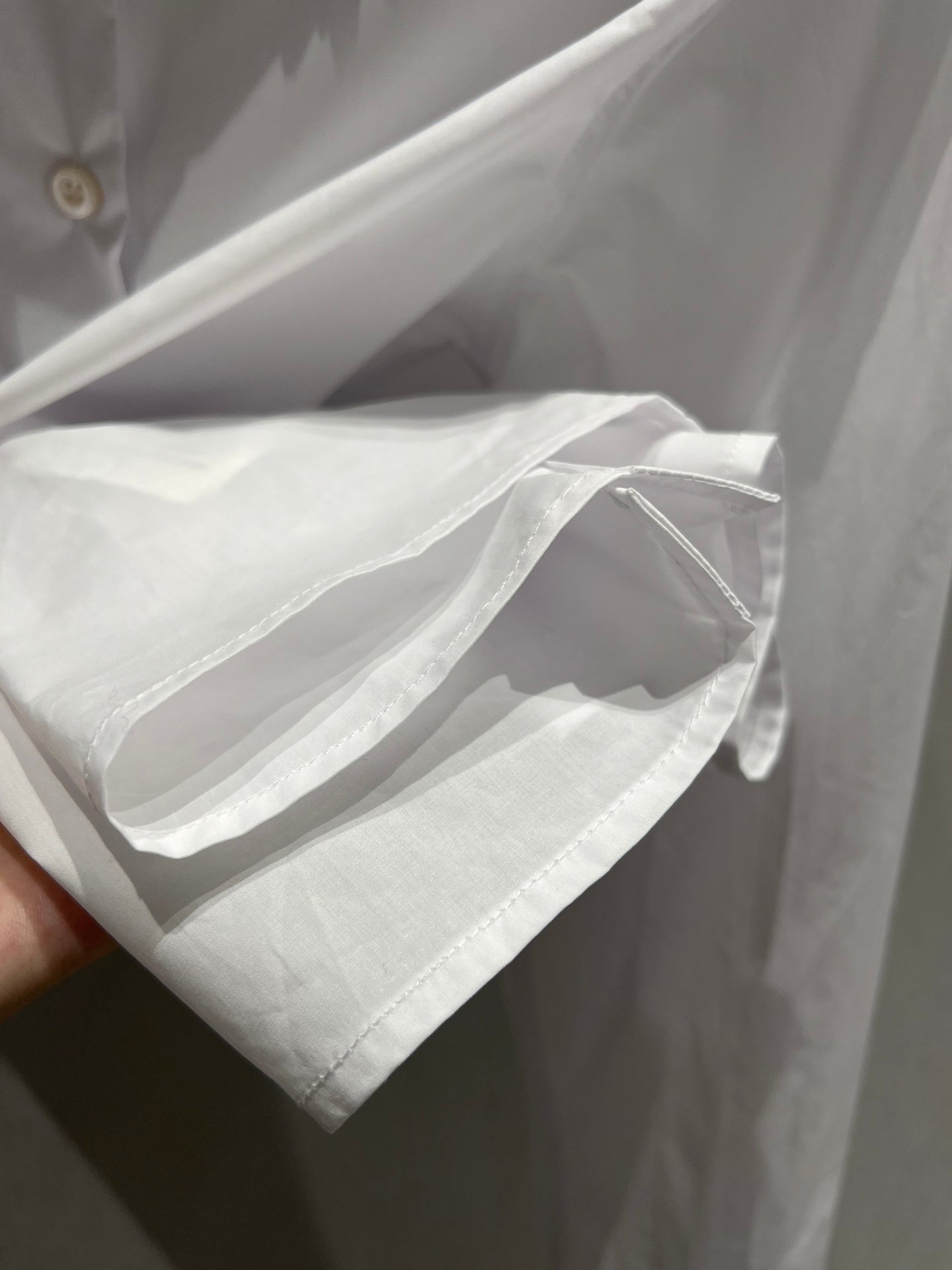 Prada Shirt with Diamond On the collar White Cotton 205898