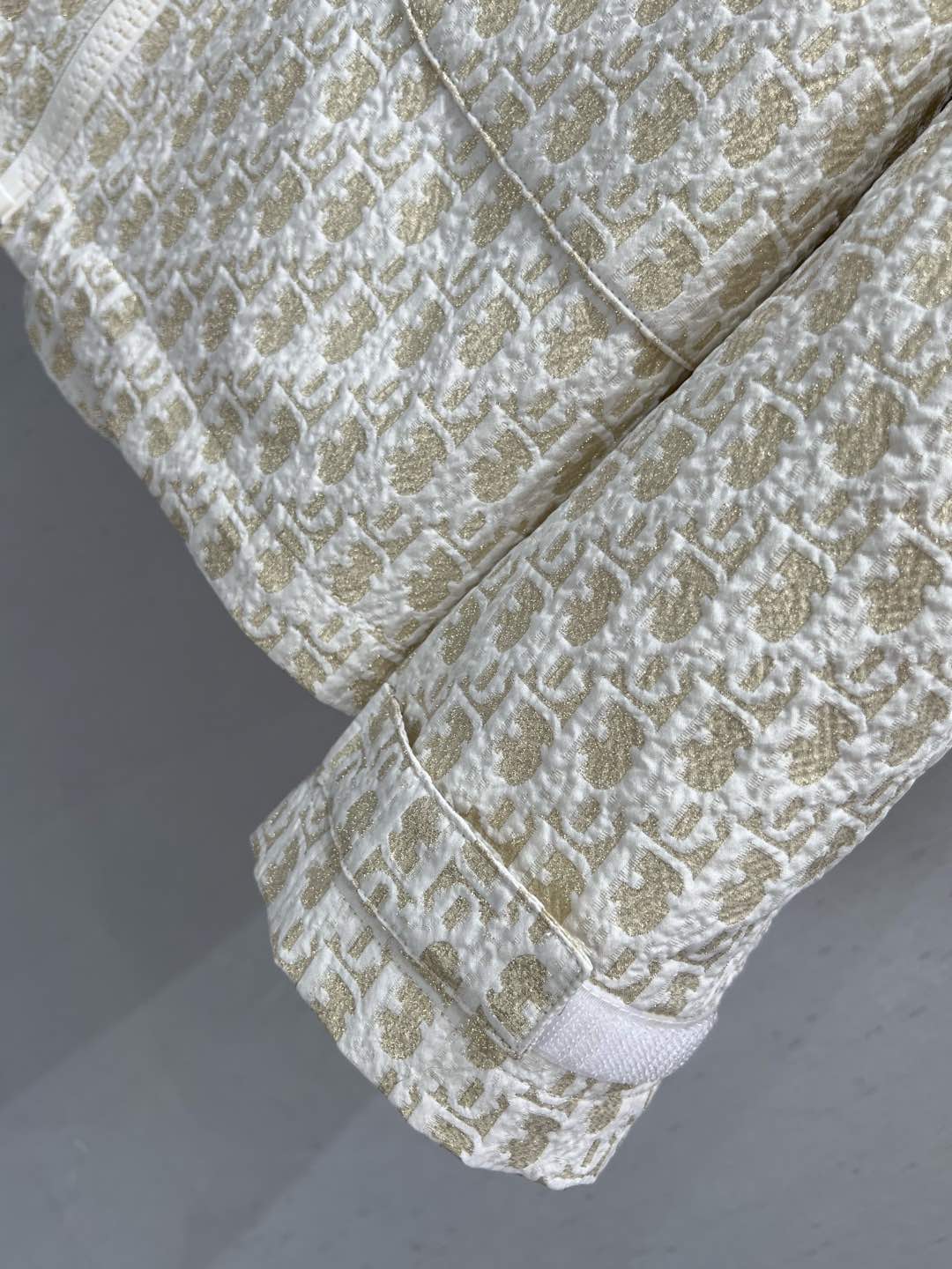 CD 25 Monogram Jacket Beige Polyester