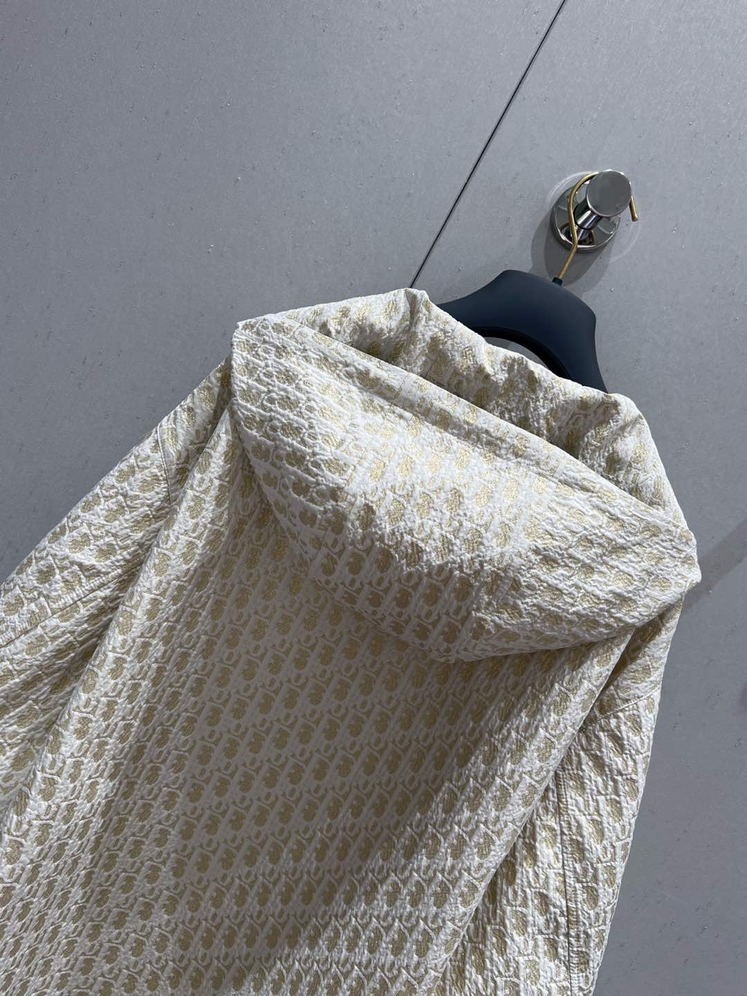 CD 25 Monogram Jacket Beige Polyester