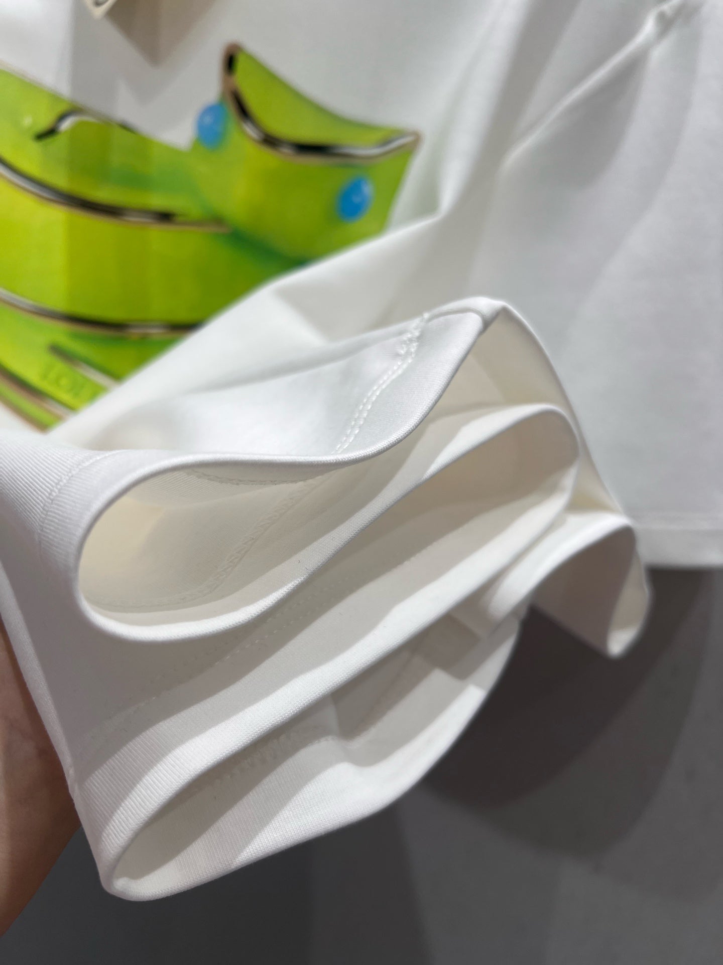 Loewe 25 T-shirt White mix Green Cotton 210229