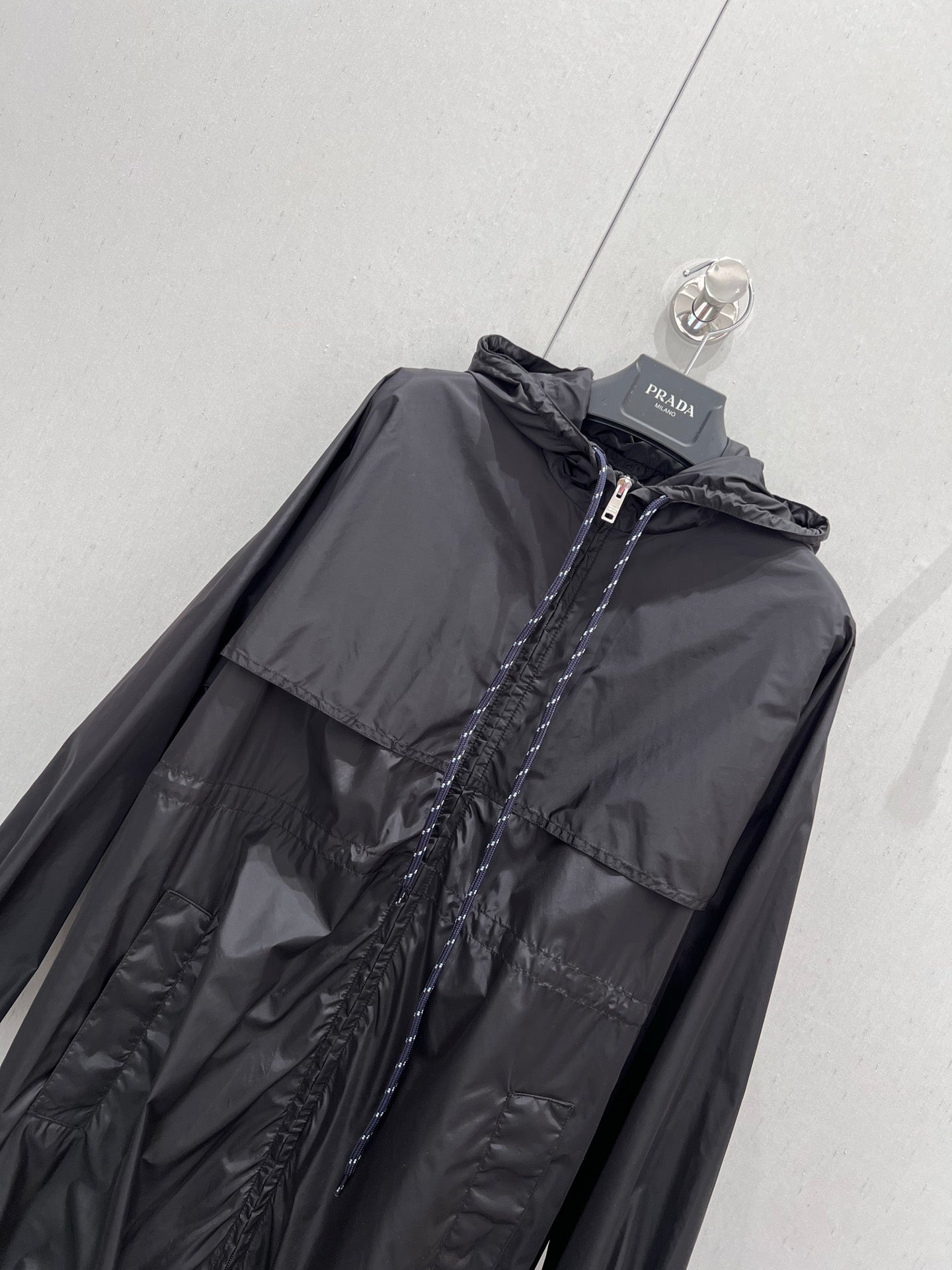Prada 25 Windbreaker Jacket Black Re-Nylon 210923