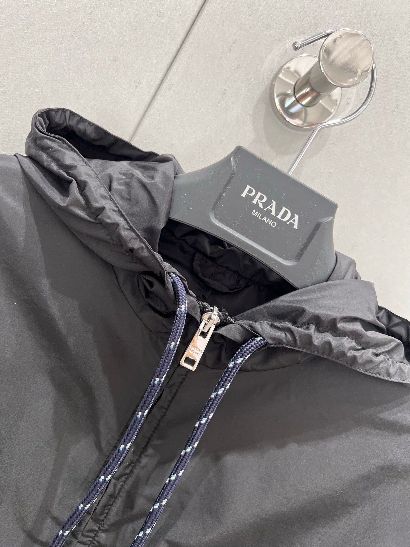 Prada 25 Windbreaker Jacket Black Re-Nylon 210923