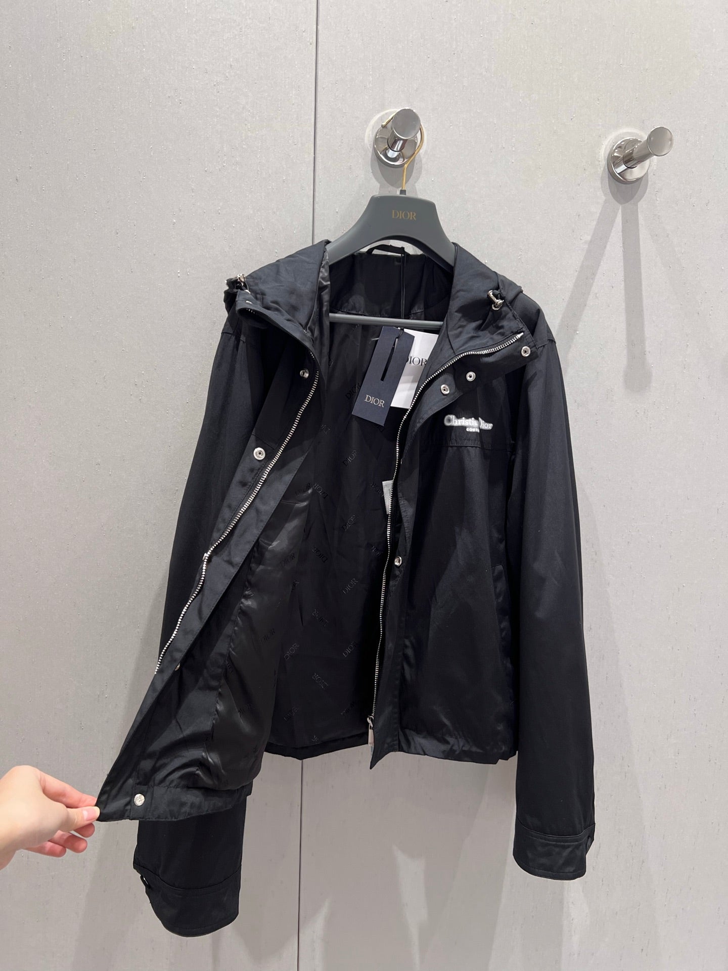 CD 25 Print Jacket Black Cotton 211528