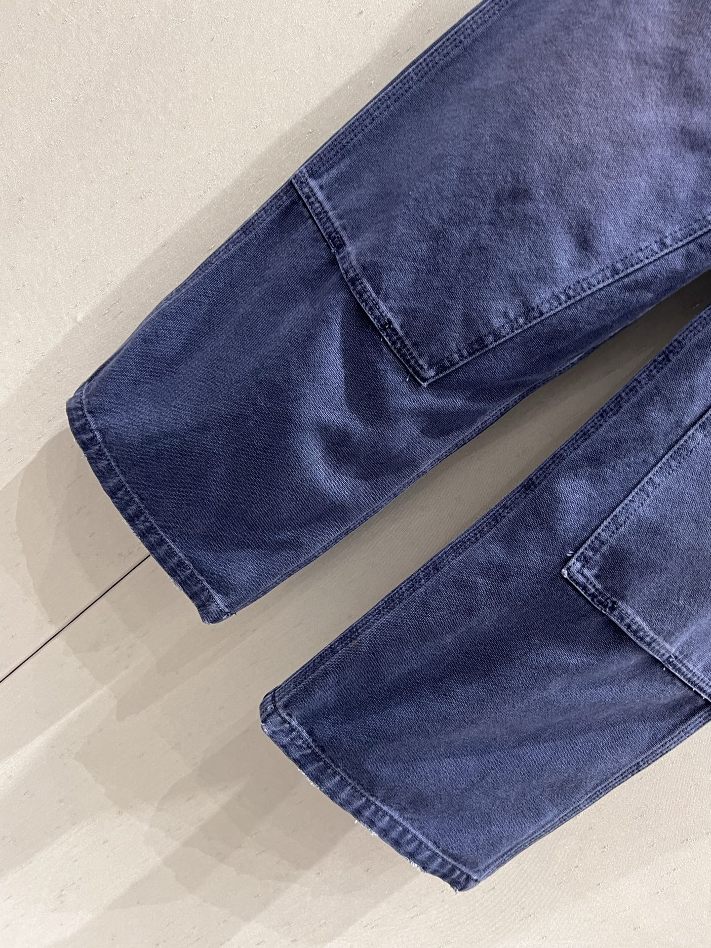Prada 25 Pant Blue Cotton 215589