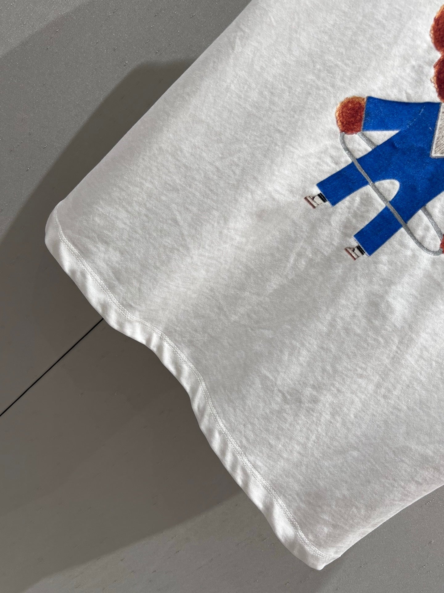 Gucci 25 Cartoon Fun Teddy Print Short-sleeved T-shirt White Cotton 215692