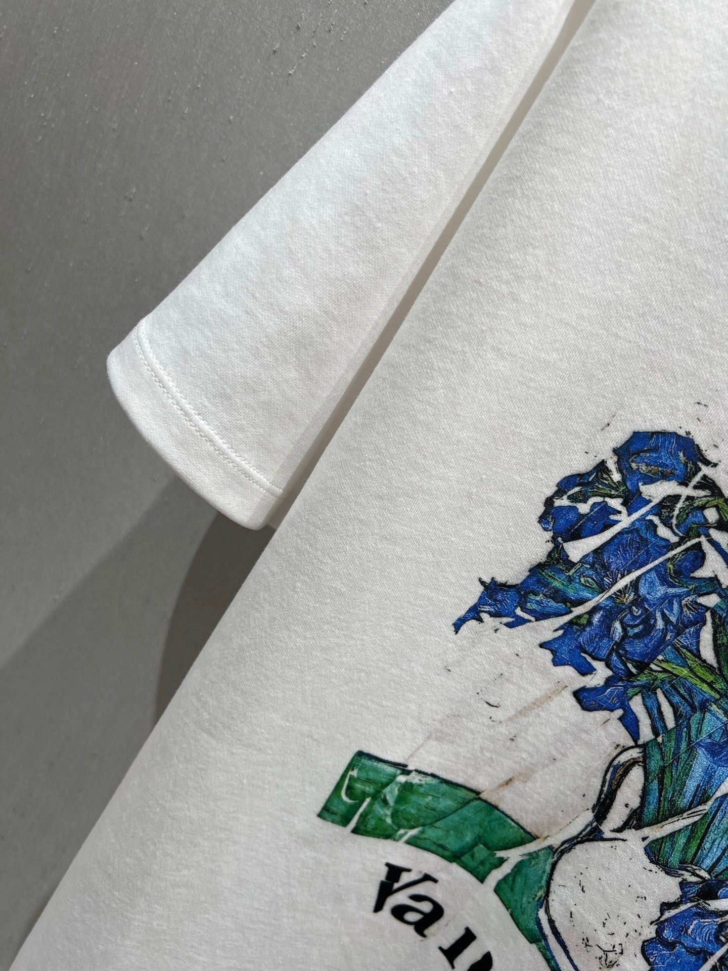 Loewe 25 Short Sleeved T-shirt White Blue Cotton 215597