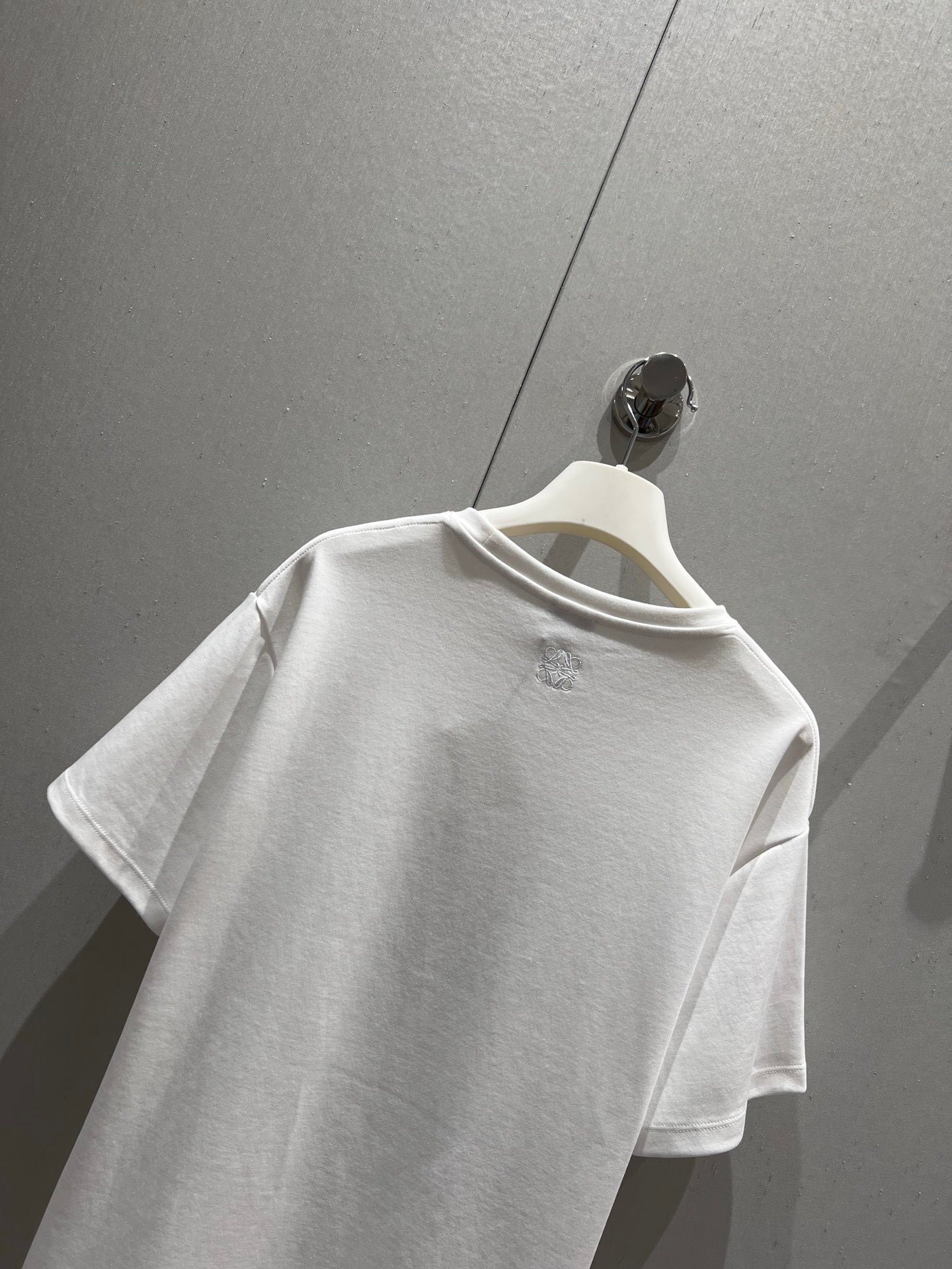 Loewe 25 Short Sleeved T-shirt White Blue Cotton 215597