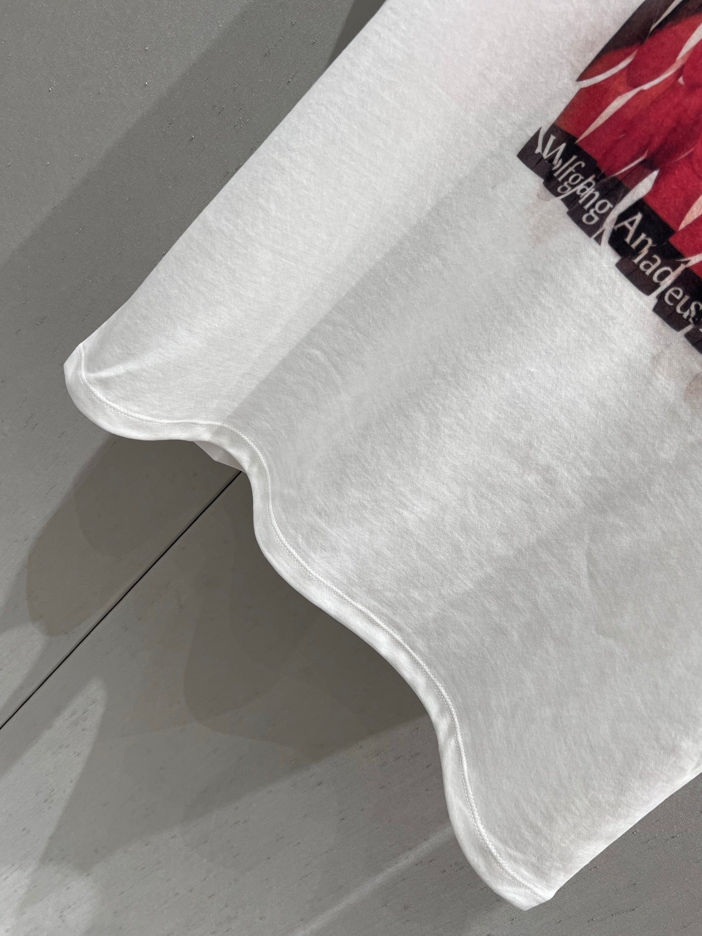 Loewe 25 Printed Round Neck Short Sleeve T-shirt White Cotton 215607