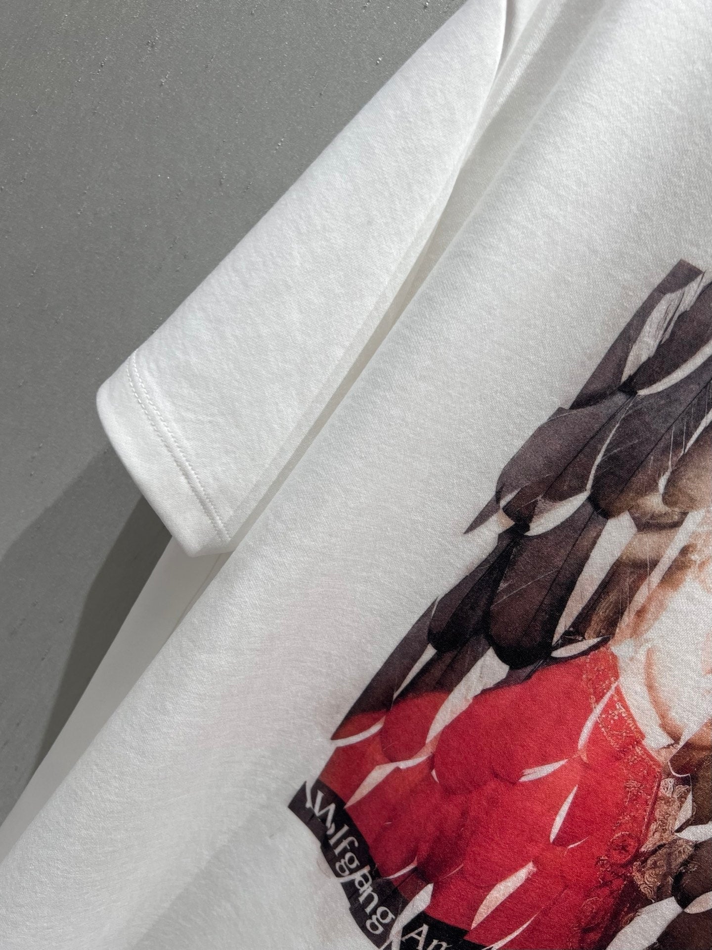 Loewe 25 Printed Round Neck Short Sleeve T-shirt White Cotton 215607