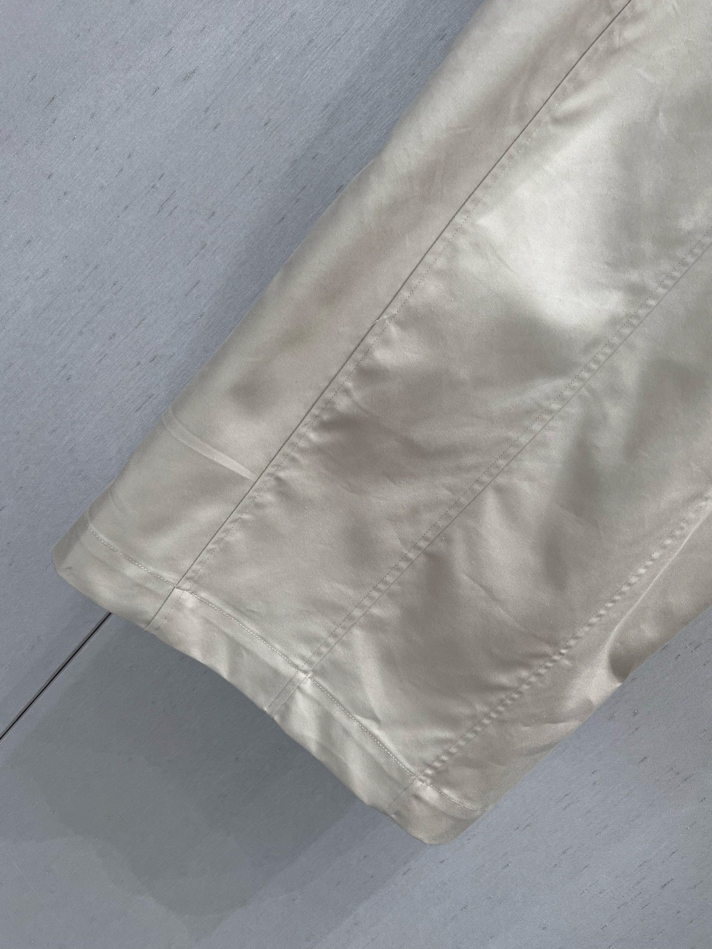 Prada 25 Short-sleeved Dress Beige Tencel Cotton 217659